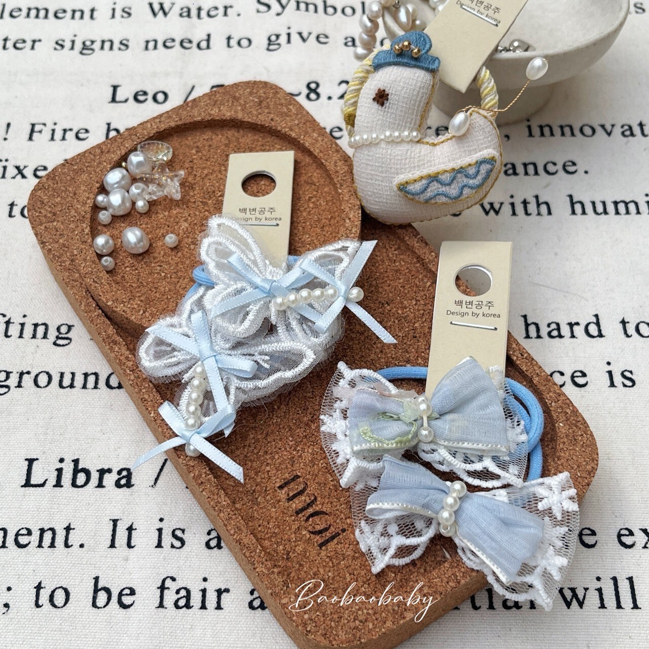 藍白蝴蝶&動物髮飾組