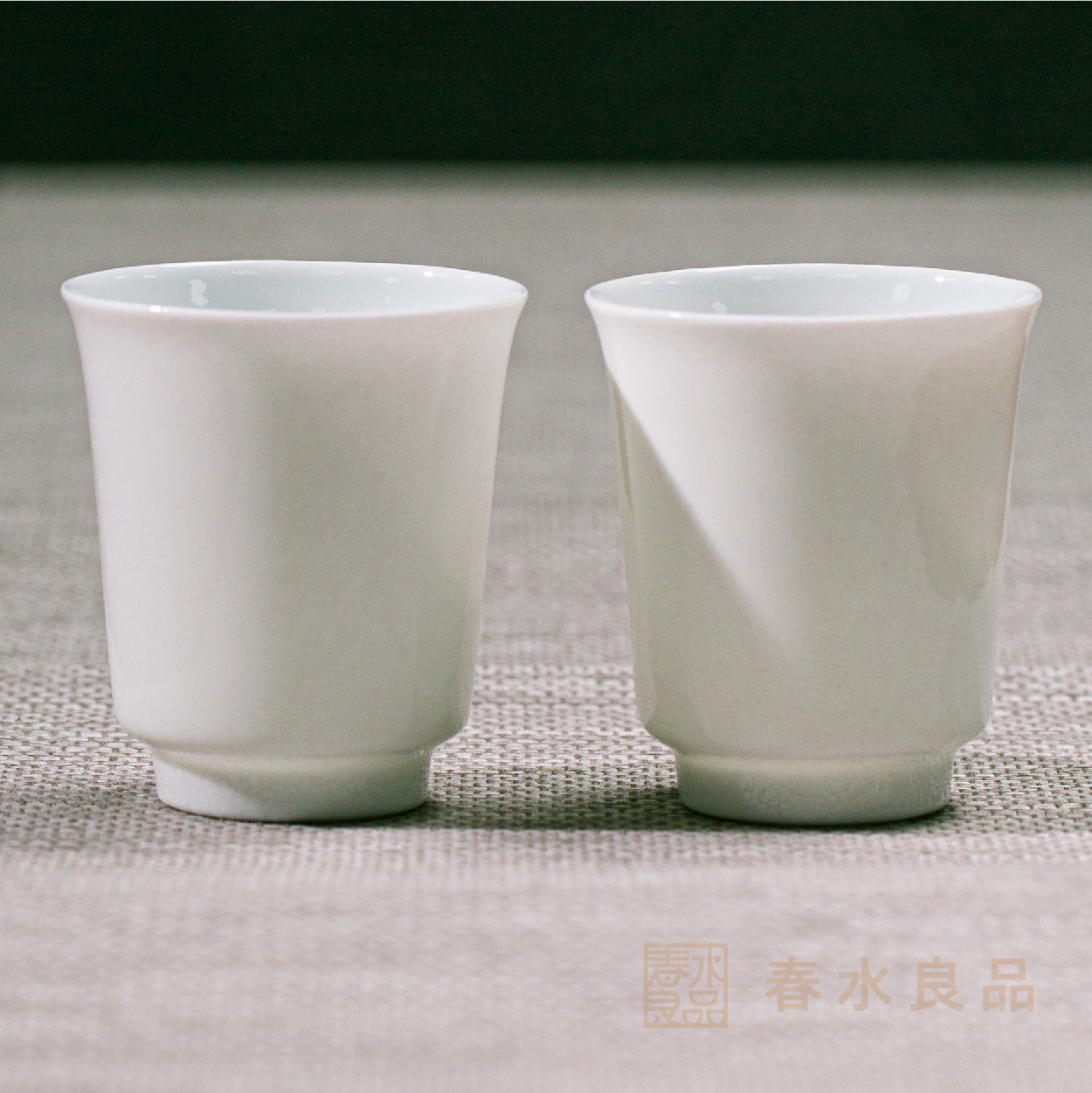 【匠心茶具】圓滿白瓷聞香杯(2入)｜秋山堂出品