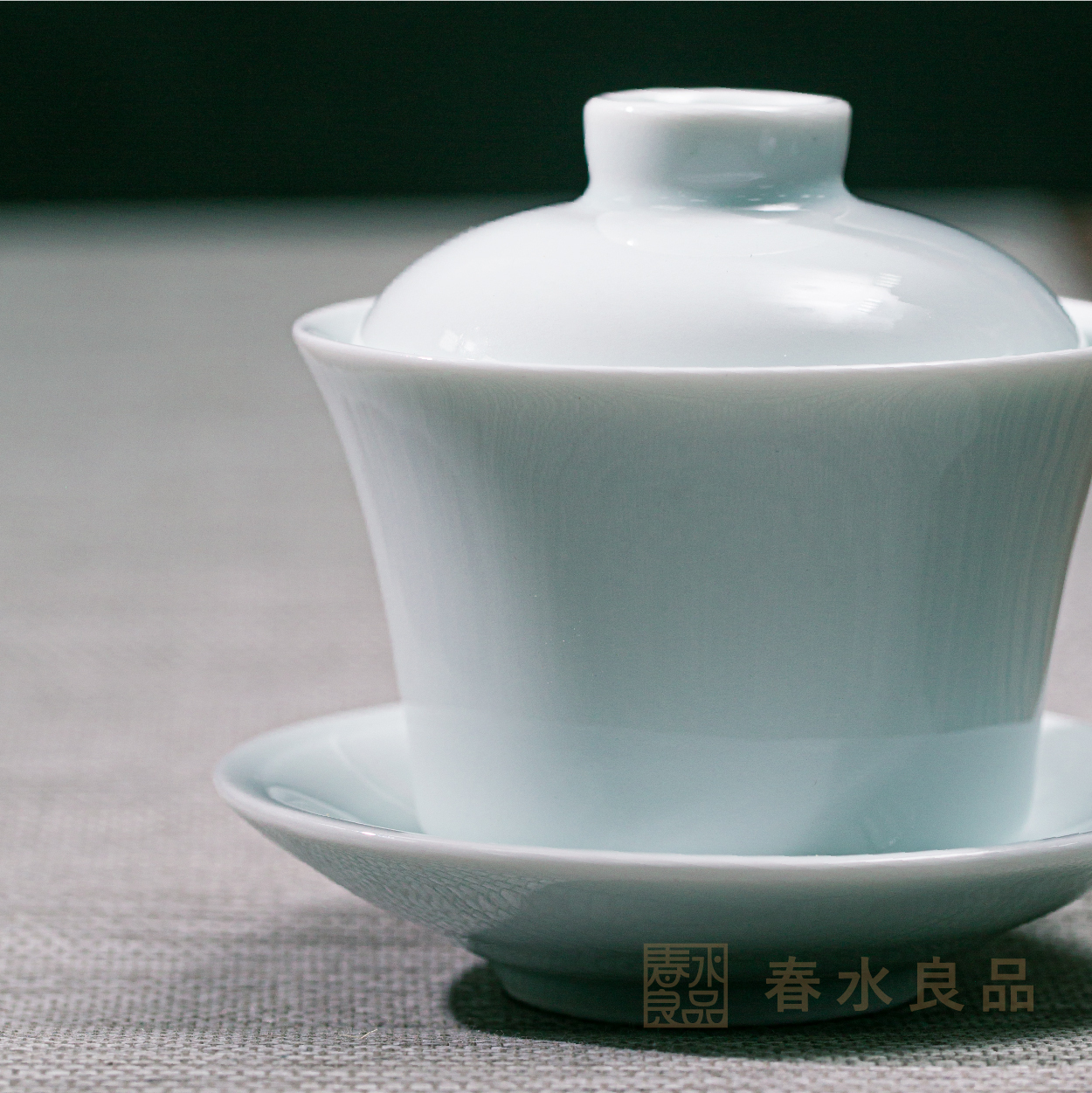 匠心茶具】淡青釉蓋杯三件組｜秋山堂出品