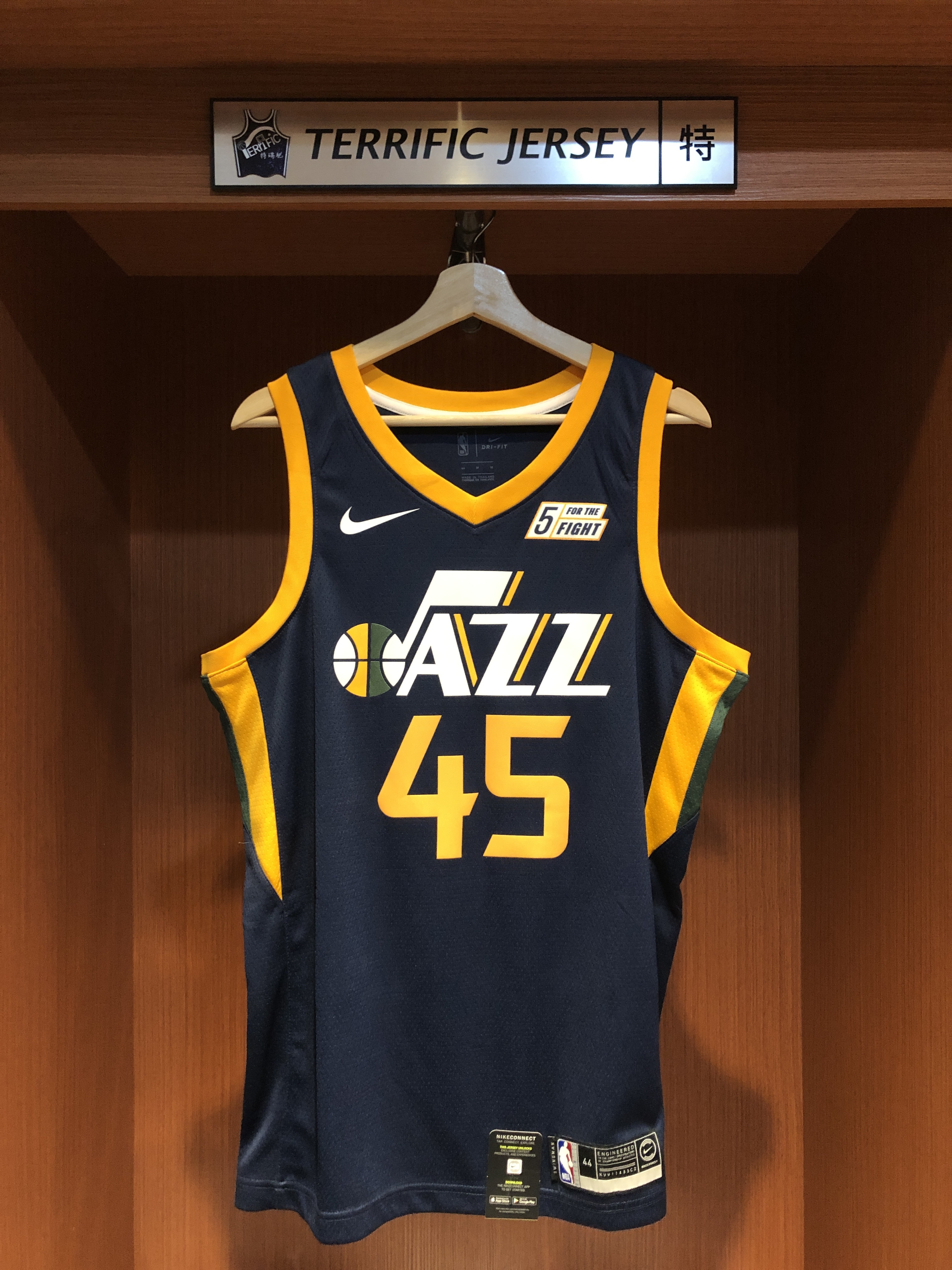 NBA球衣 Donovan Mitchell 猶他爵士深藍 Icon Nike Swingman 球迷版 熱轉印 含贊助商標 全新