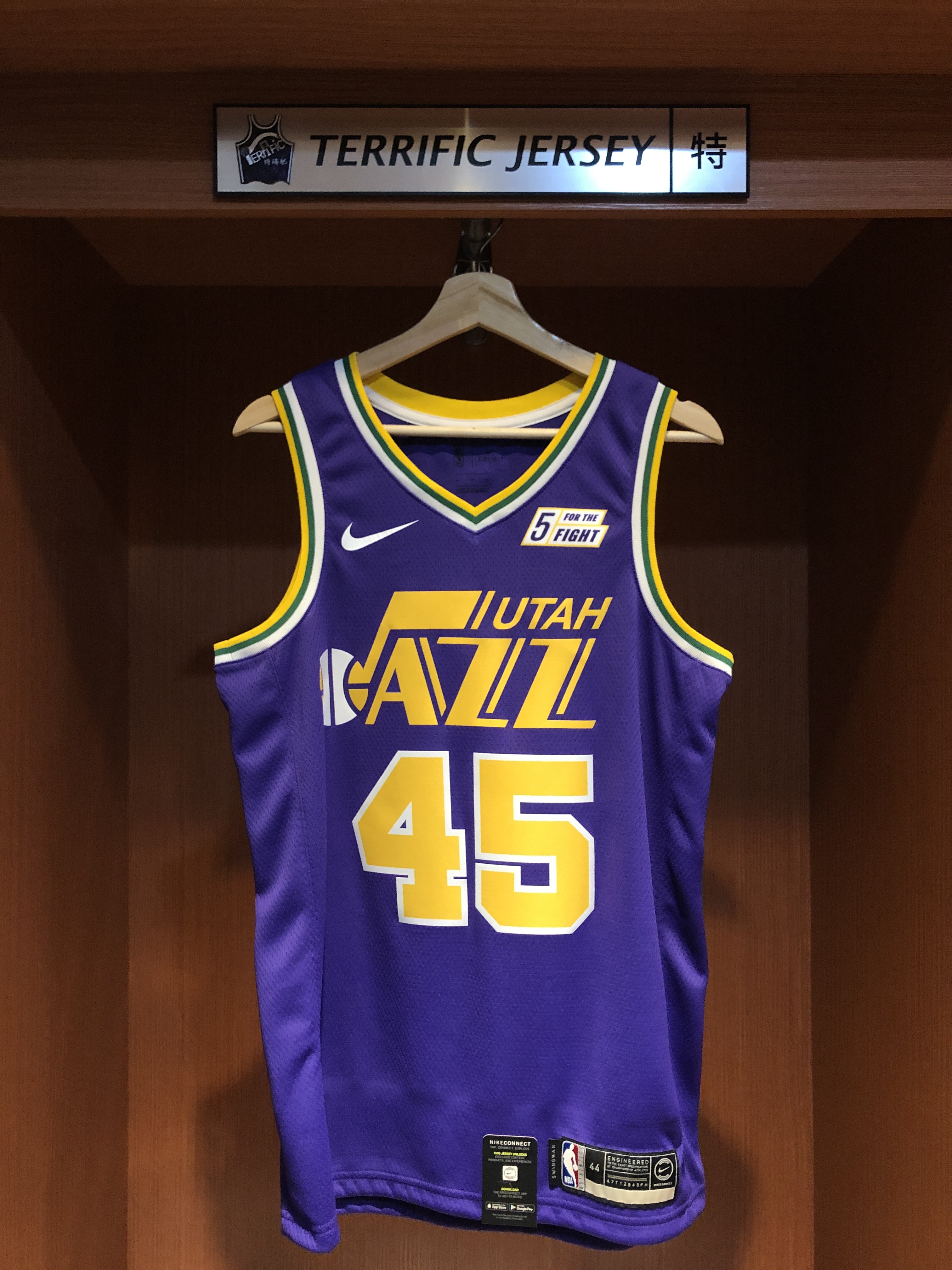 NBA球衣 Donovan Mitchell 猶他爵士復古紫 紫音符 HWC Nike Swingman 球迷版 熱轉印 含贊助商標 全新