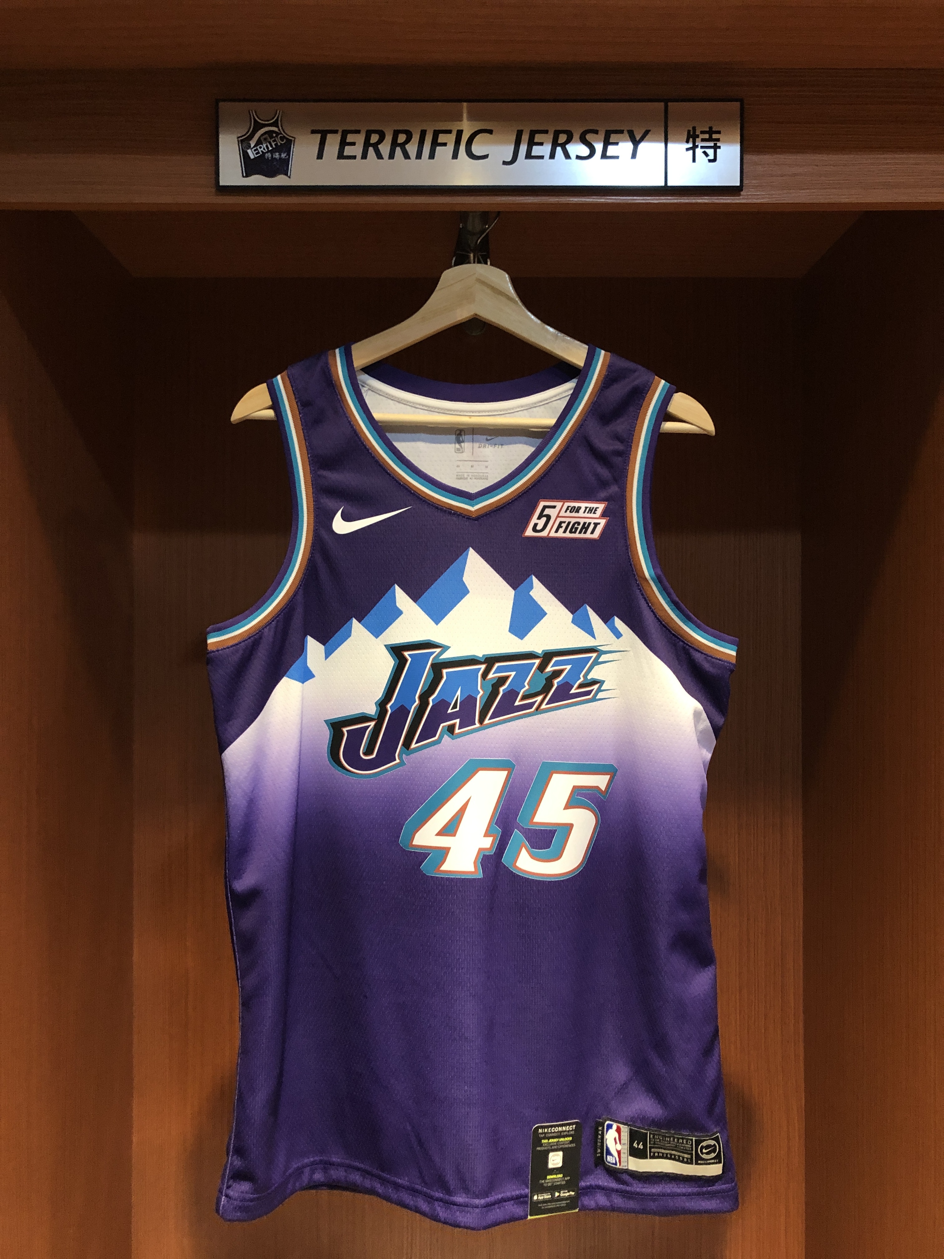 NBA球衣 Donovan Mitchell 猶他爵士復古紫 紫冰山 HWC Nike Swingman 球迷版 熱轉印 含贊助商標 全新