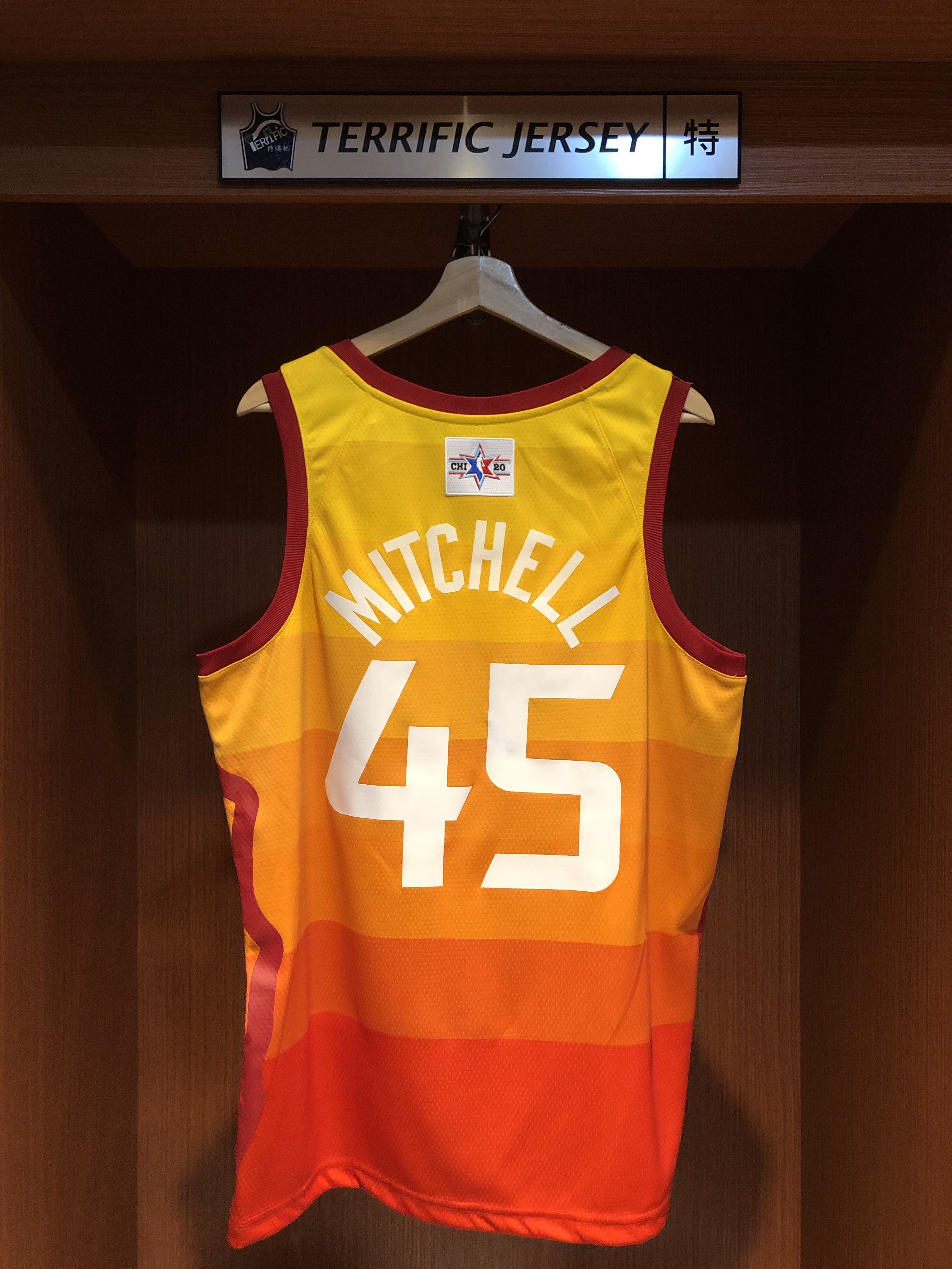 NBA球衣 Donovan Mitchell 猶他爵士城市 漸層 明星賽背章 City Nike Swingman 球迷版 熱轉印 含贊助商標 全新