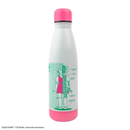 魷魚遊戲保溫水瓶 - 英熙藍圖 (白)