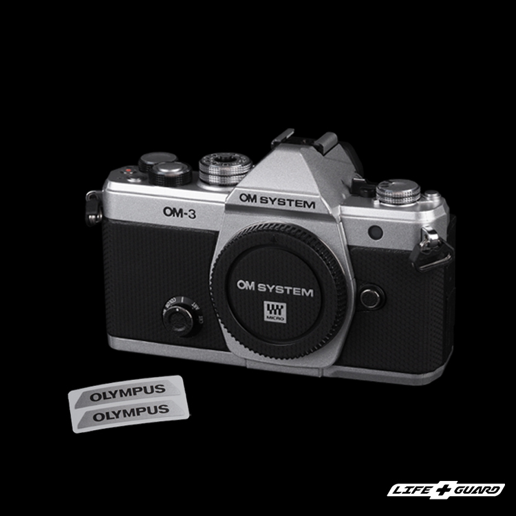 OLYMPUS Logo 印刷貼膜，適用於 OM SYSTEM OM-3 相機