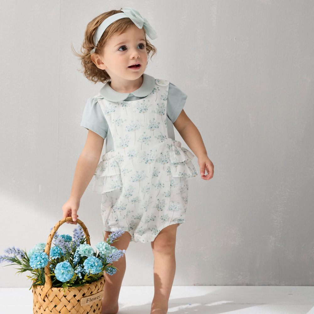 PIPPY田園碎花南瓜包屁衣2件組禮盒 綠