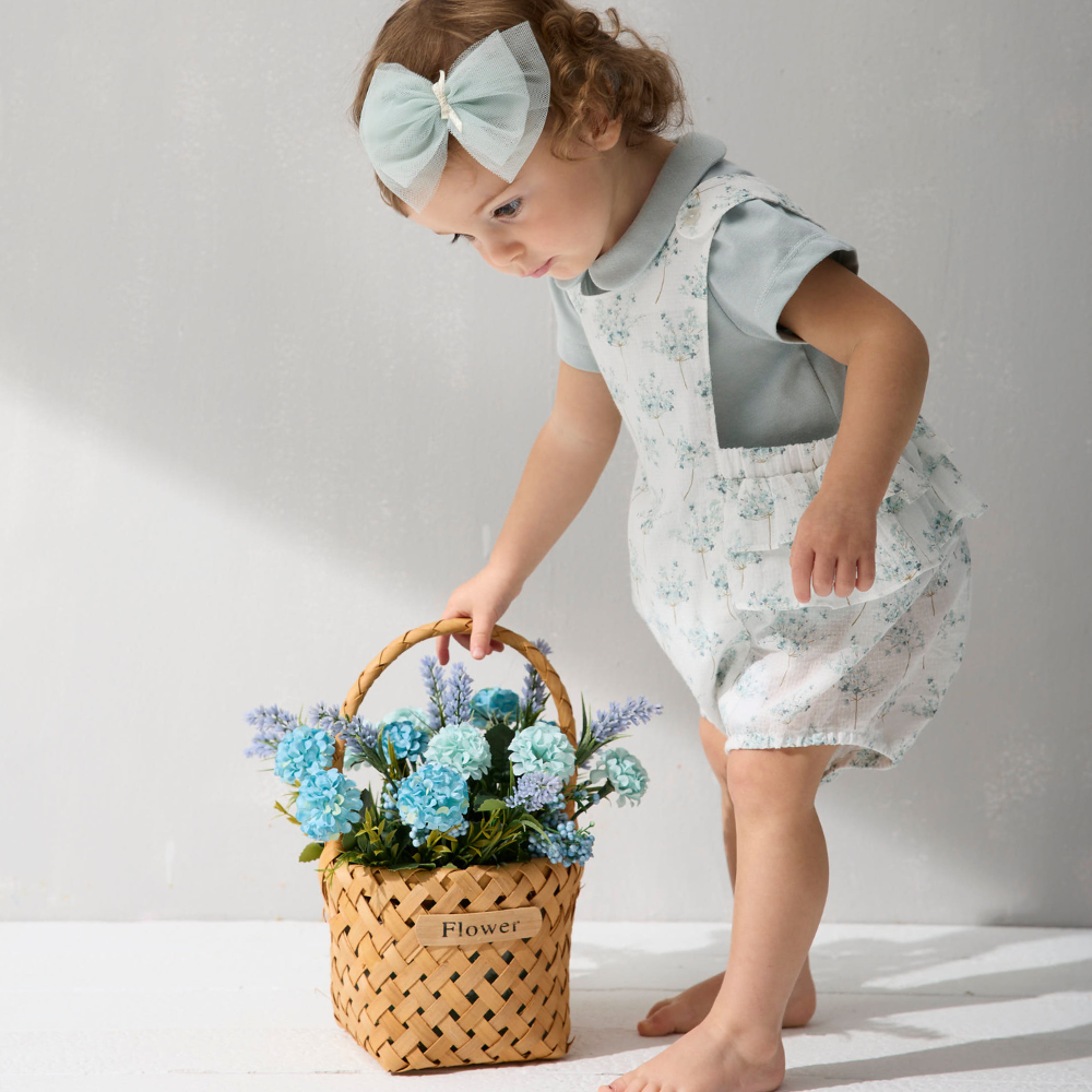 PIPPY田園碎花南瓜包屁衣2件組禮盒 綠