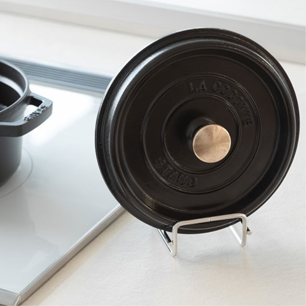 《家事問屋》日本製304不鏽鋼桌上型鍋蓋架(砧板架)