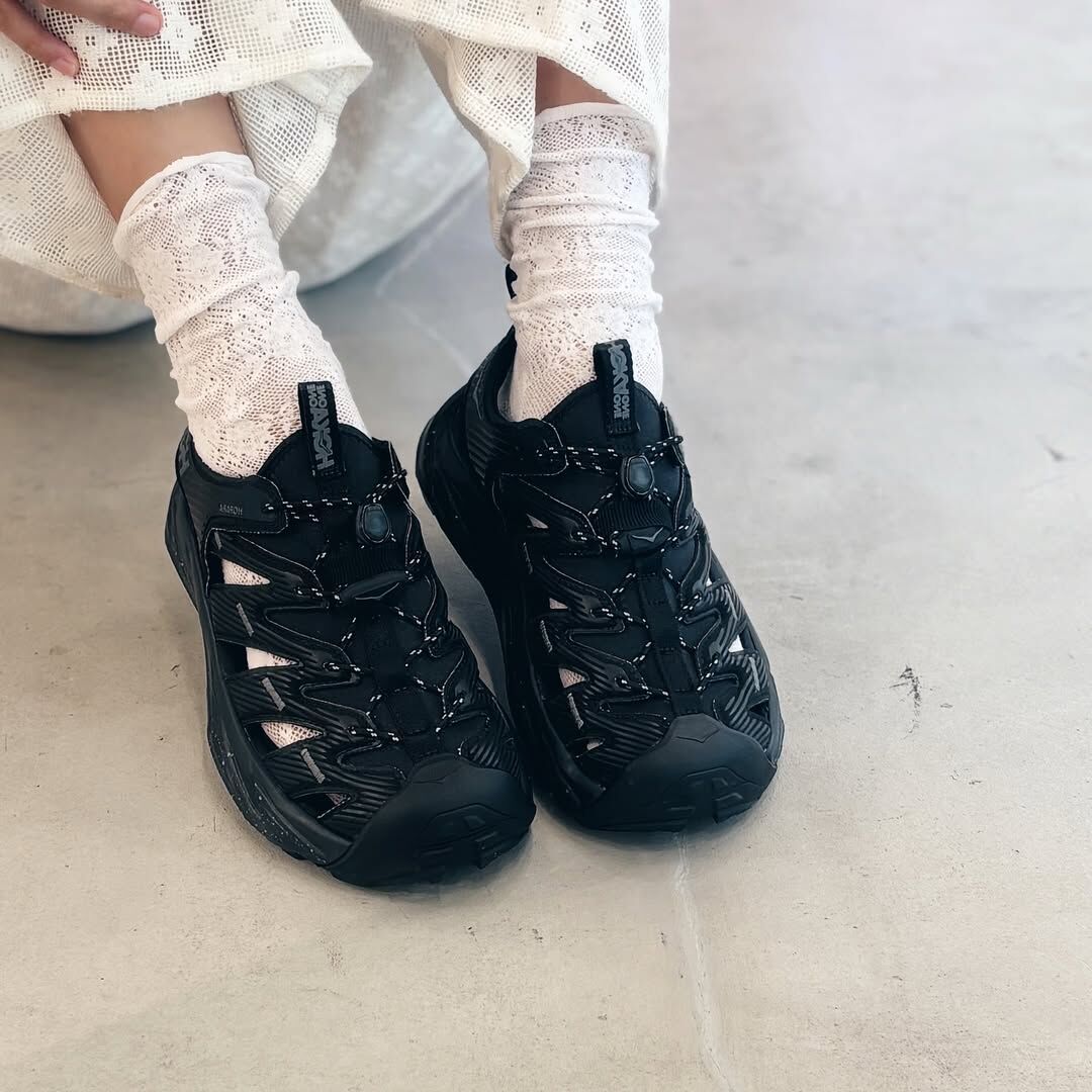 預購┃HOKA ONE ONE Hopara 戶外 機能 涼鞋 黑色