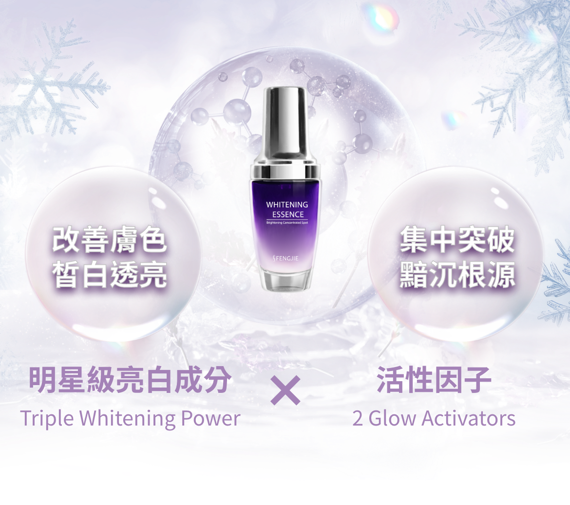 亮白 × 活性激升力,透亮成分全效疊加