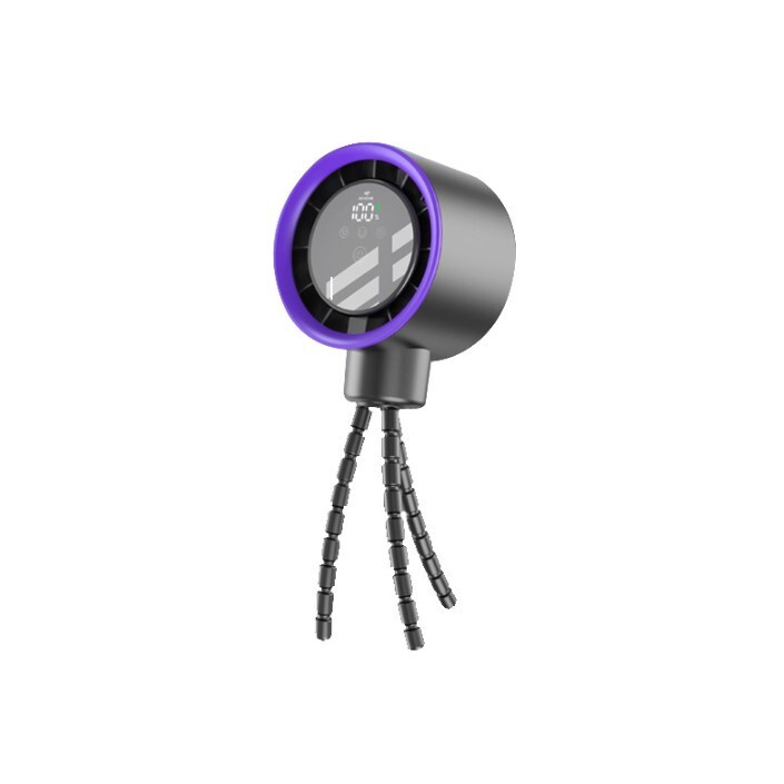 （2026新年限時優惠）AG DYSS-5 無葉嬰兒車風扇 Grey+Purple