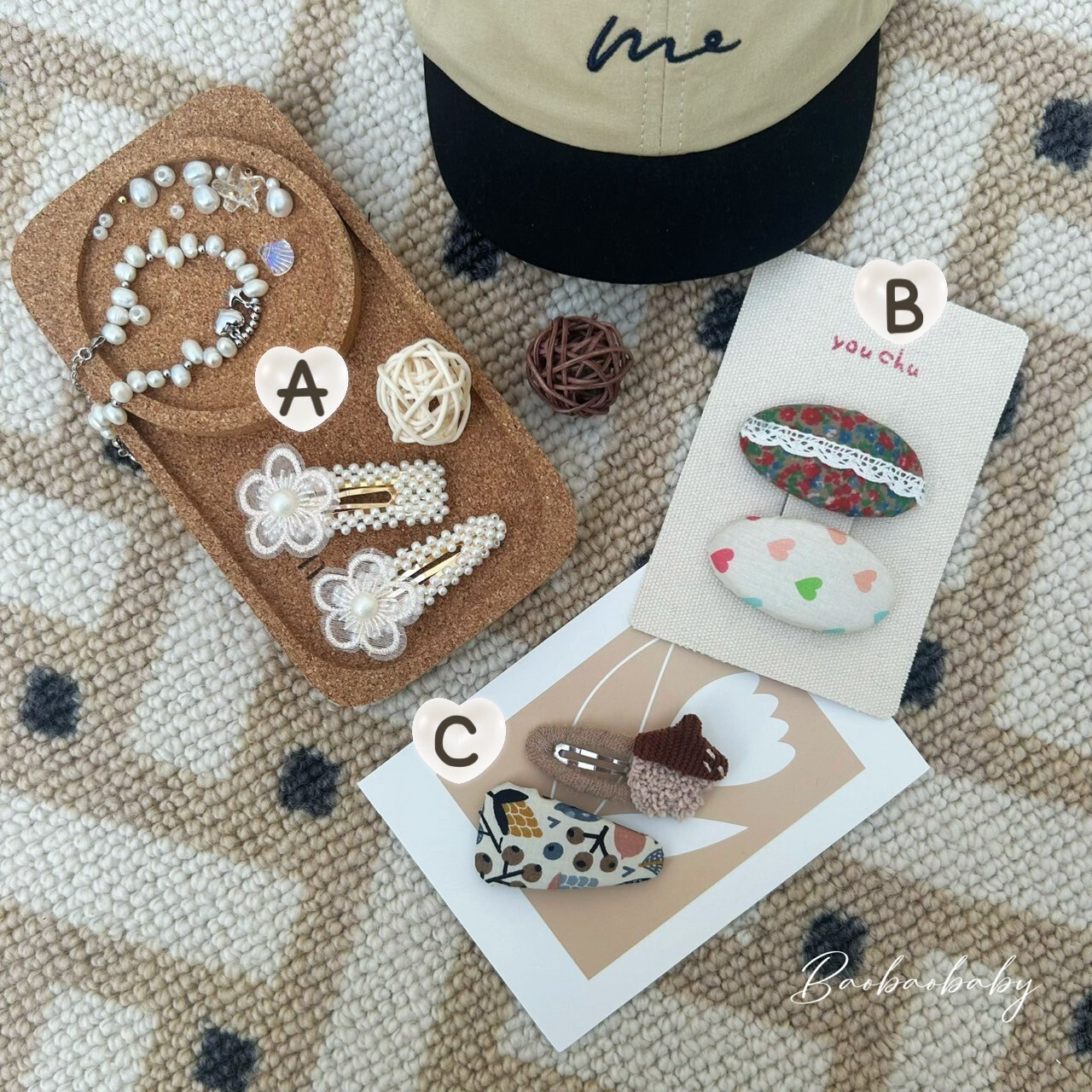 拼拼手作髮夾組