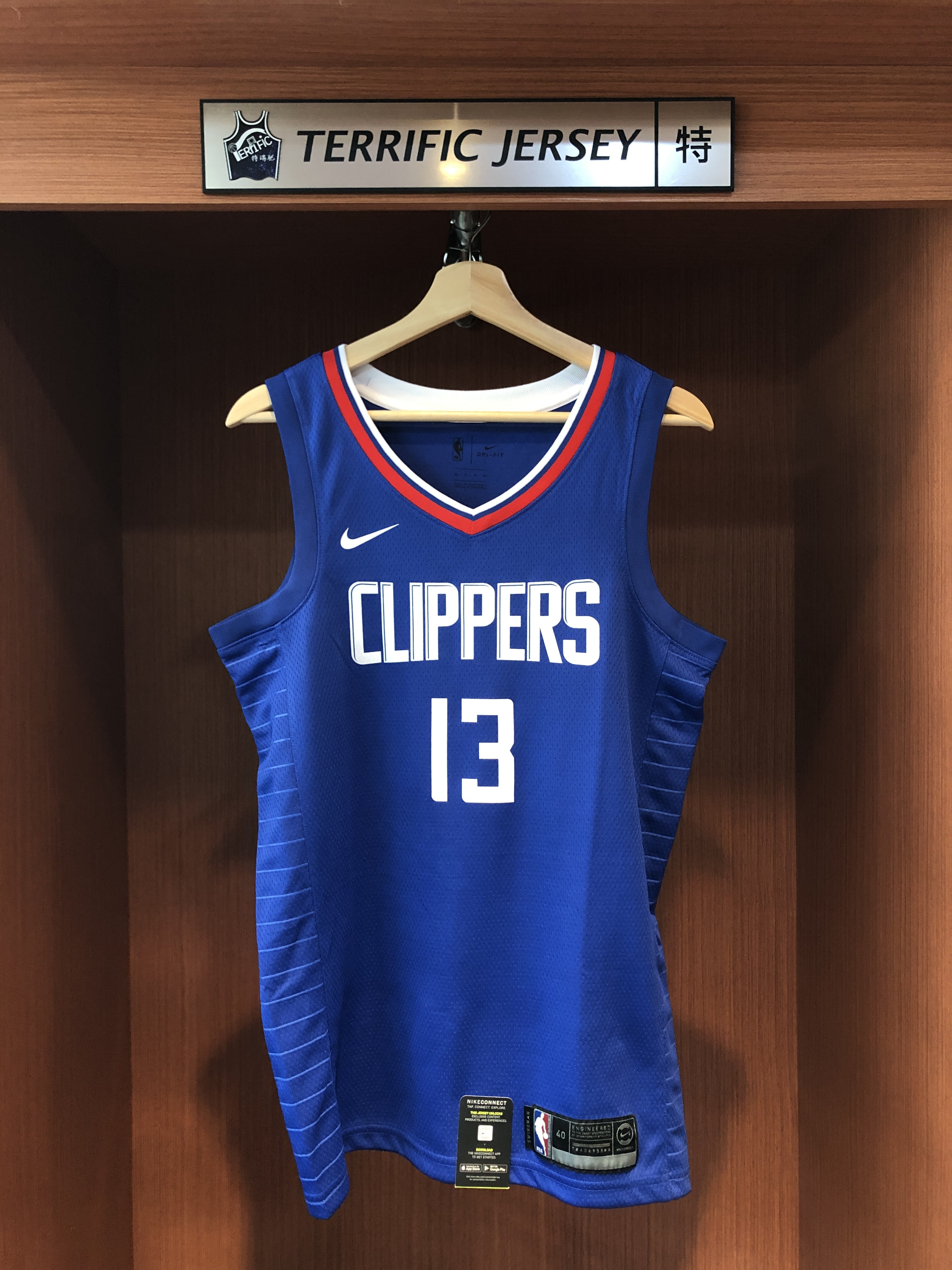 NBA球衣 Paul George 洛杉磯快艇藍 Icon Nike Swingman 球迷版 熱轉印 全新