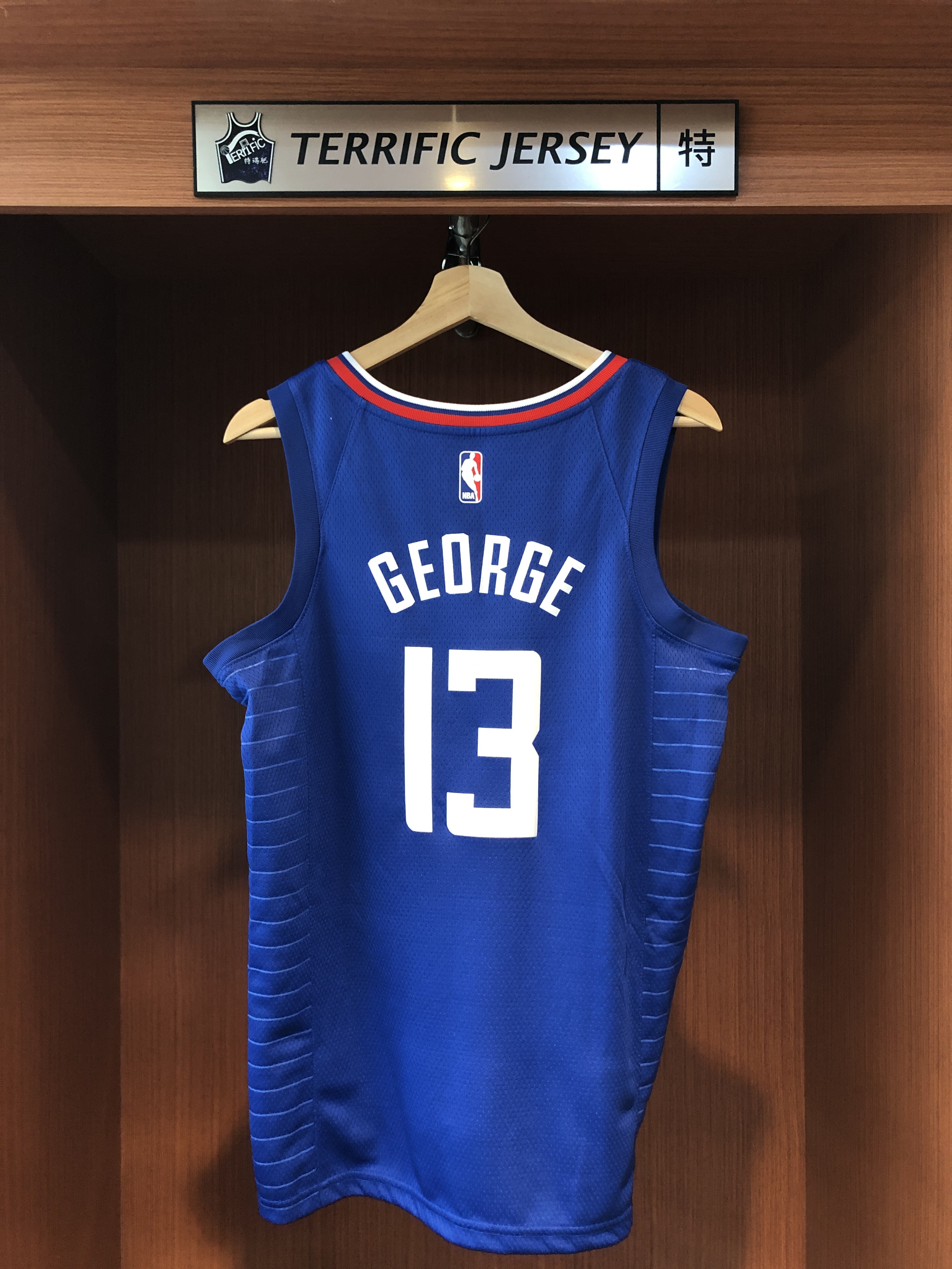 NBA球衣 Paul George 洛杉磯快艇藍 Icon Nike Swingman 球迷版 熱轉印 全新