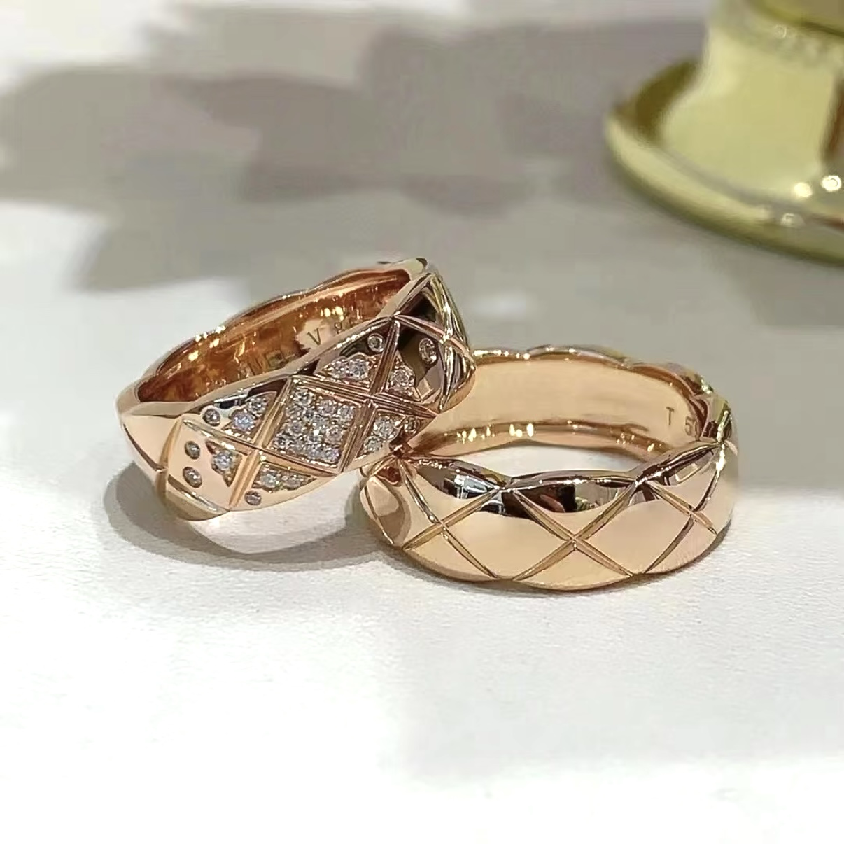 18k”coco crush滿天星菱格系列’高奢定製戒2.0升級版