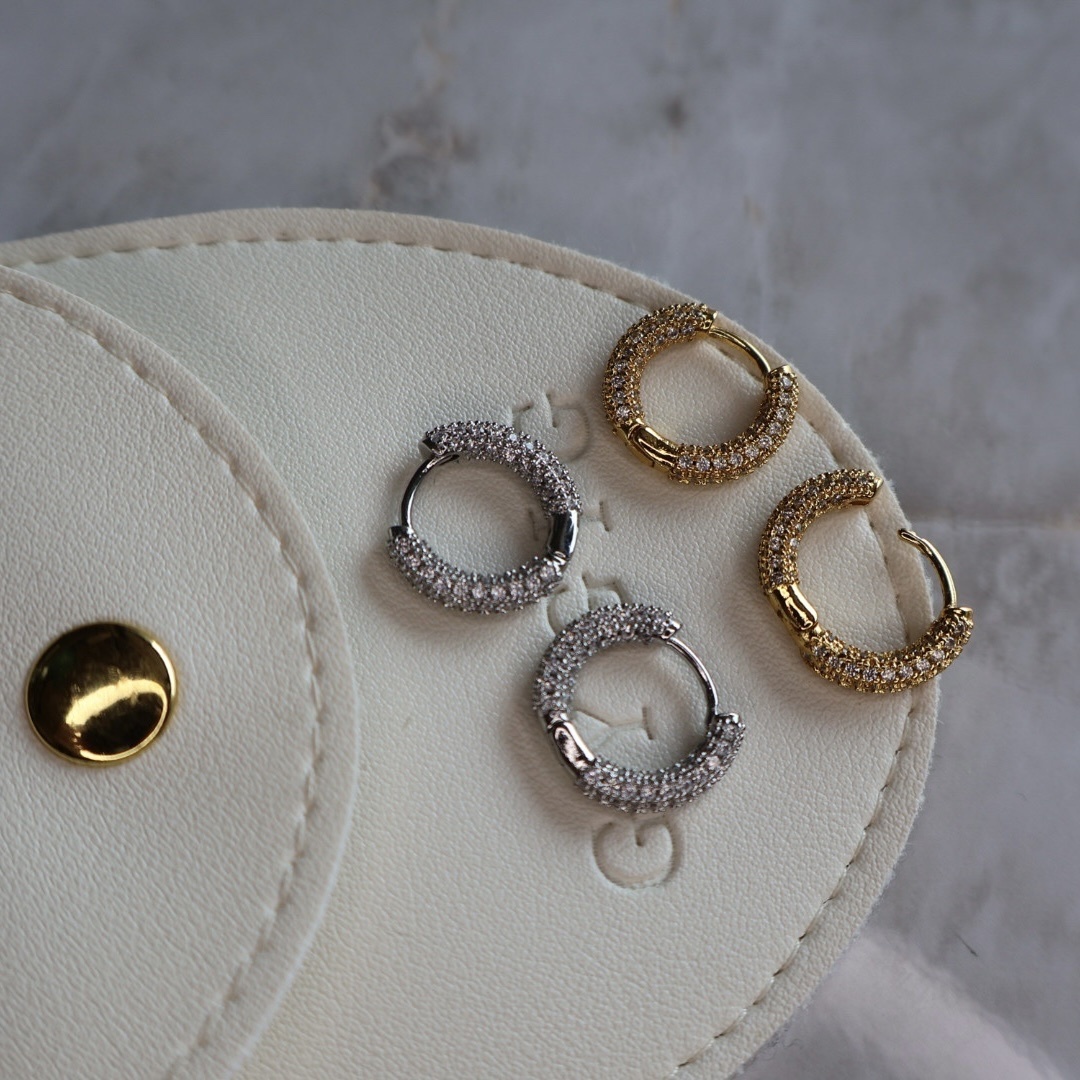 巨bling bling”2.0水碎鑽耳釦釘