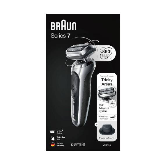 Braun 百靈 7020s  (70S1200s) Series 7 乾濕兩用電動鬚刨<平行進口>