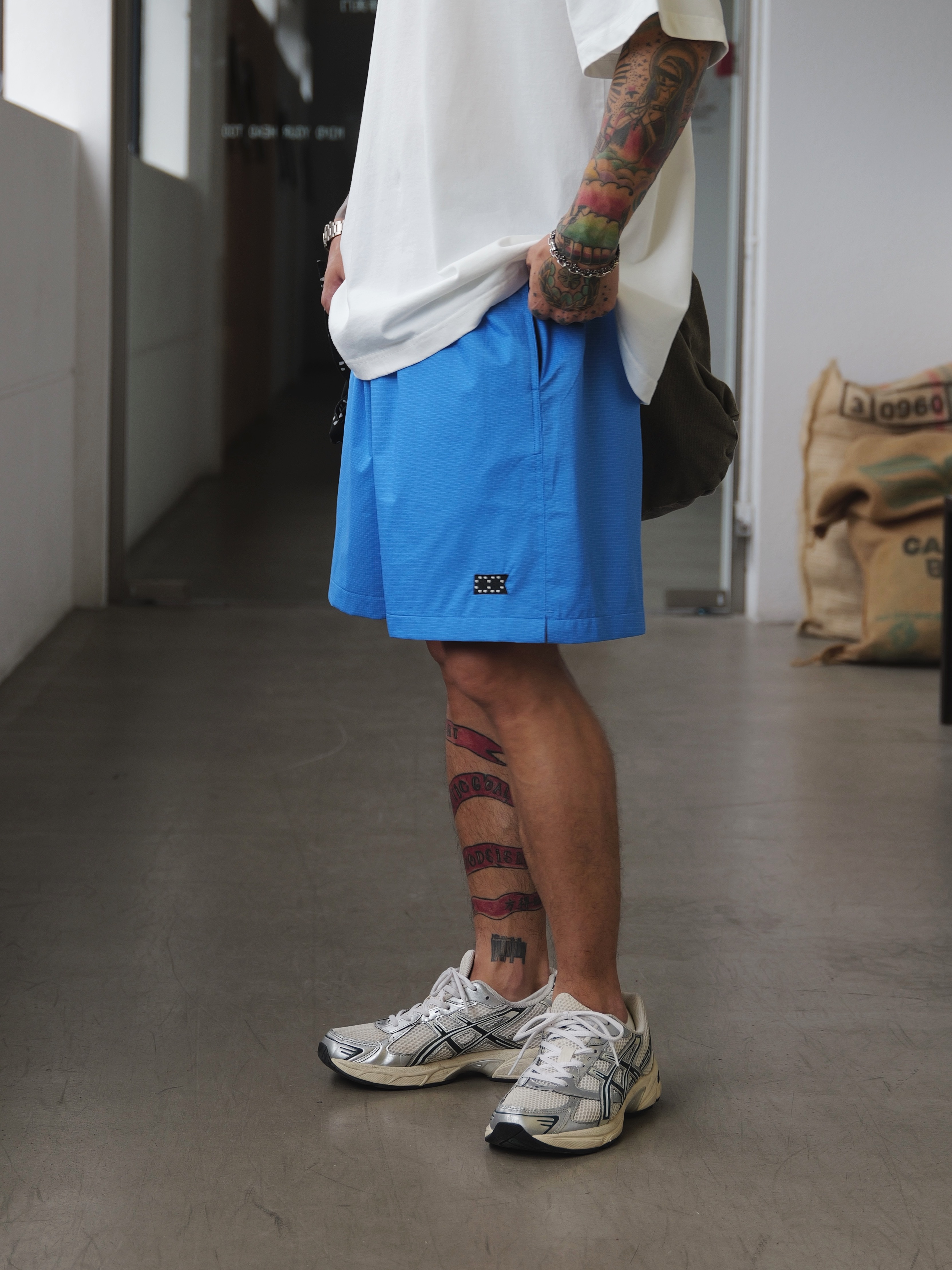 #預購 UNBENT 25SS 抗UV 格紋刺繡 速乾尼龍 沙灘短褲 三色