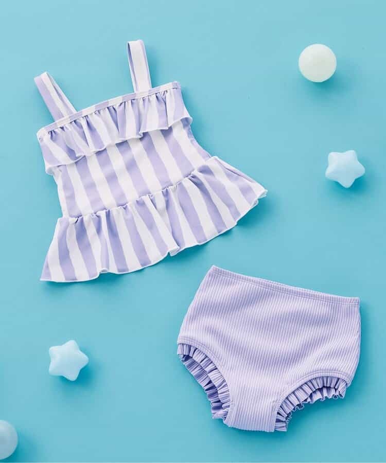 日本F.O.KIDS 女孩兩件式 泳裝 (120-130) L276065