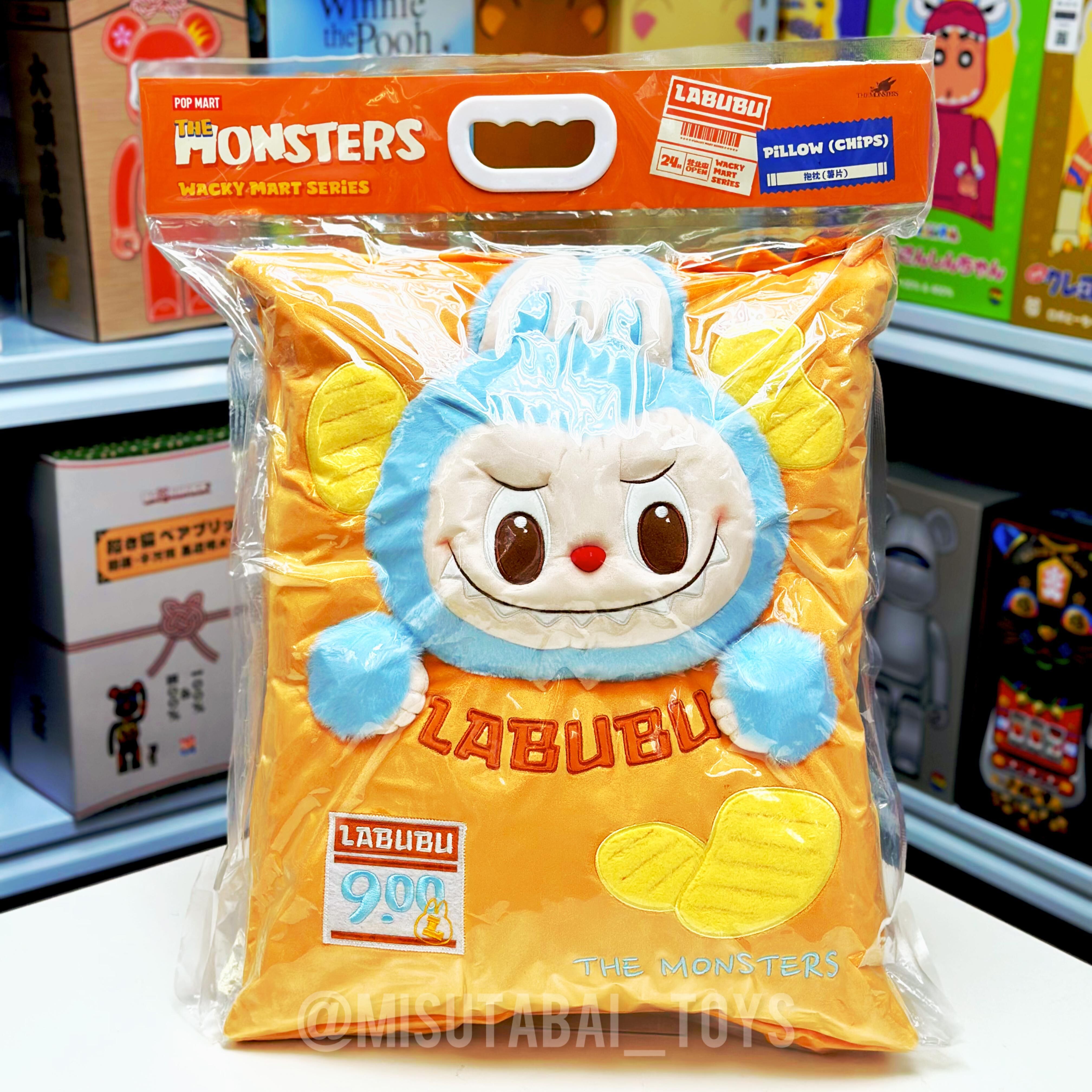 Labubu THE MONSTERS怪味便利店系列-抱枕（薯片）( POP MART )