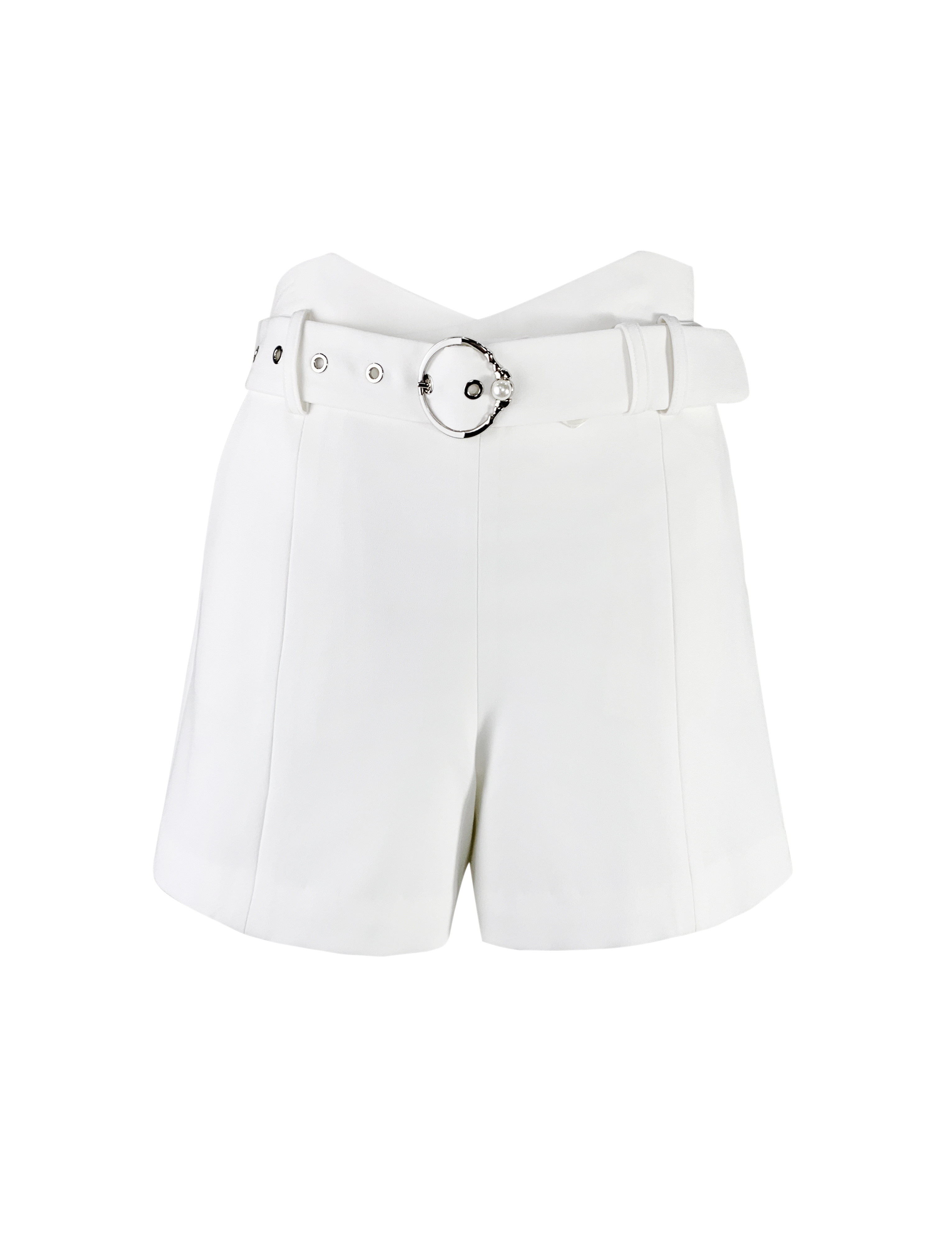 BB1EA059B1 玫瑰莊園白色優雅西裝短褲 ( 附布腰帶 / 官網限定 )