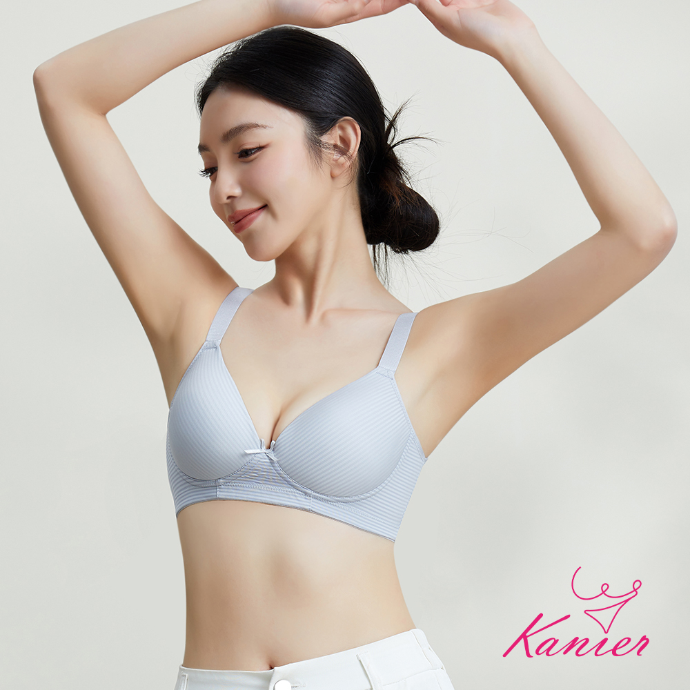 【Kanier卡妮兒】冰映時光 超凉感冰礦無鋼圈內衣【5015 霧銀灰 -B / C罩杯】