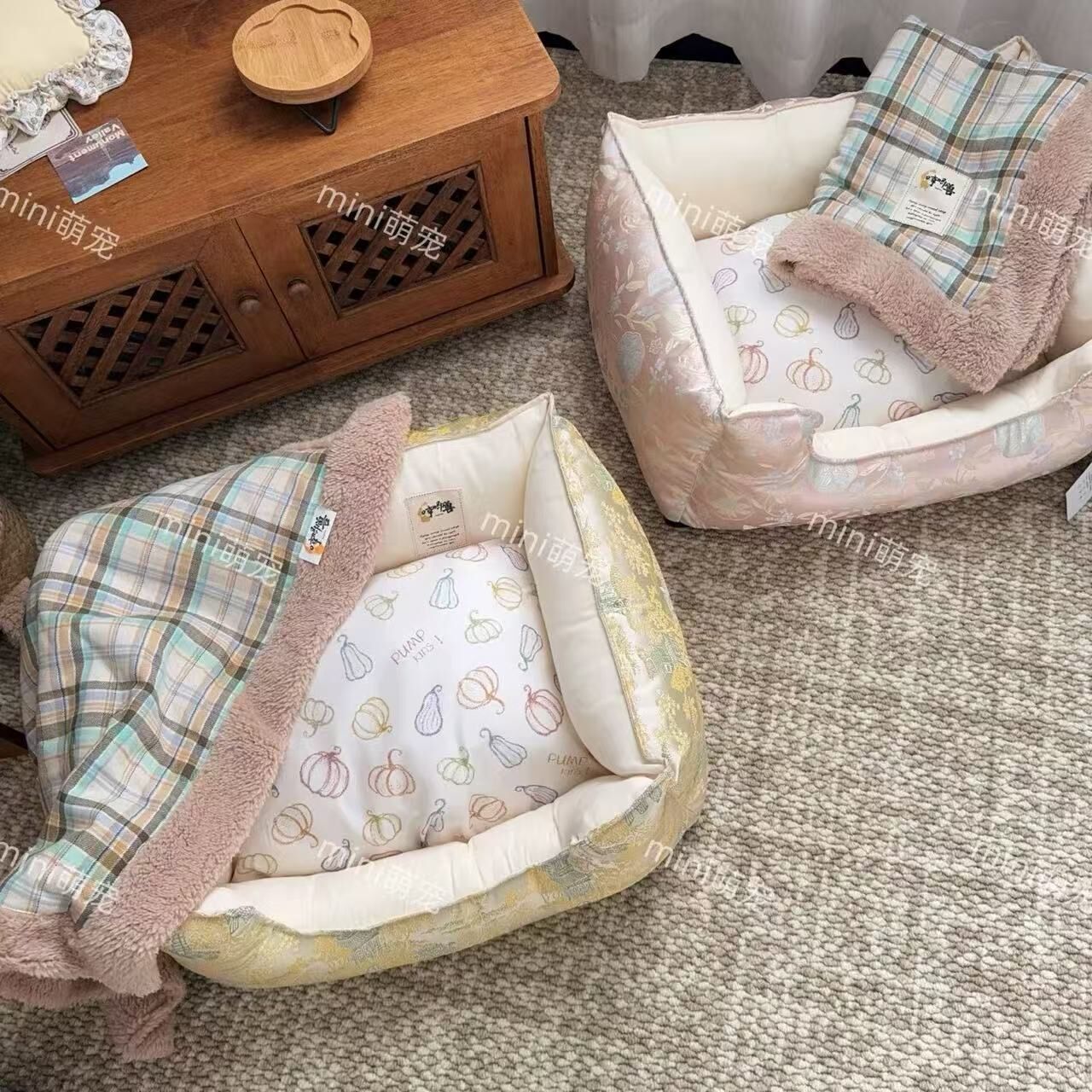 哼唧兽 宠物沙发狗窝富贵花锦全可拆洗