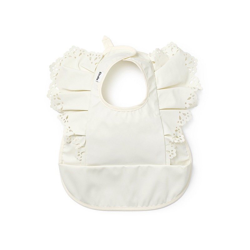 Elodie Details 防水口袋圍兜-白雪公主(Vanilla White)