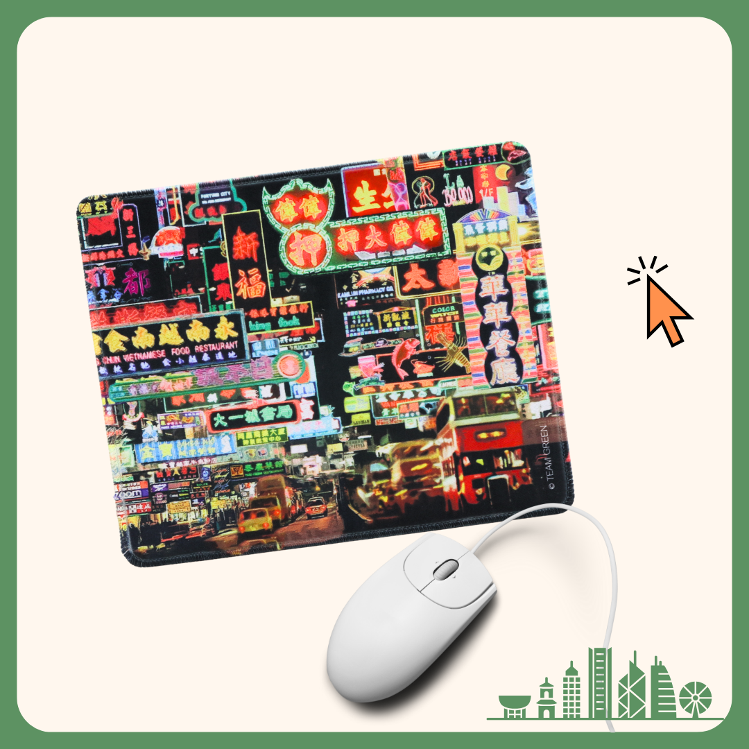 Hello Hong Kong Mouse Pad - Nathan Road