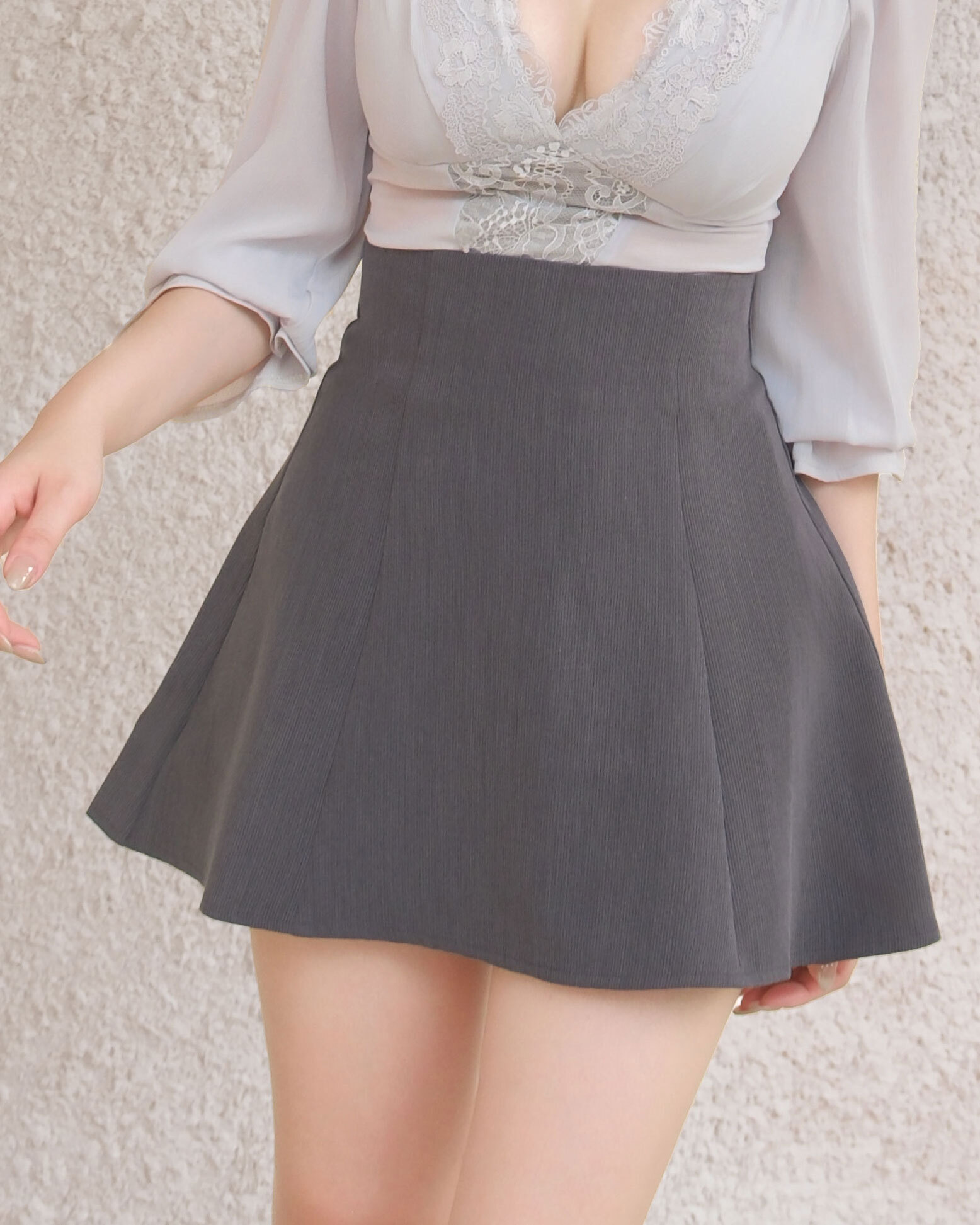 訂製-百搭直紋甜美傘裙