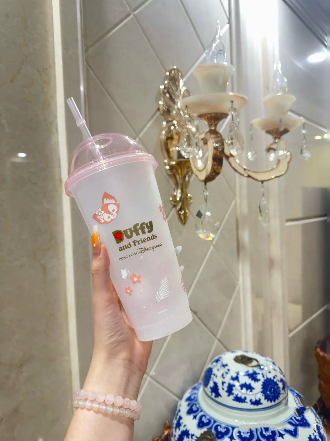 現貨 DISNEY 迪士尼樂園 星巴克 限定 玲娜貝兒 環保變色杯 冷飲杯