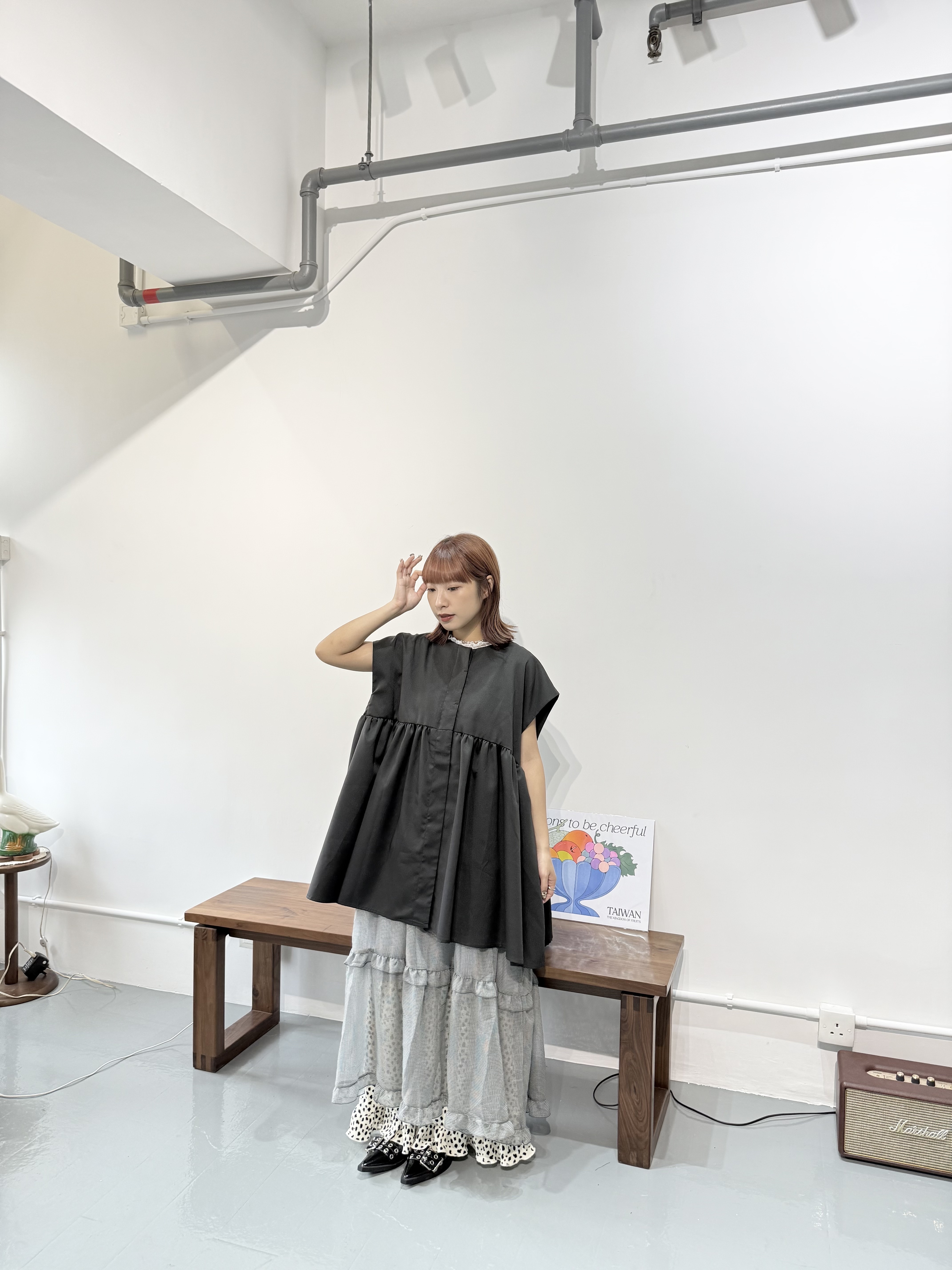 大傘修手臂休閑長top