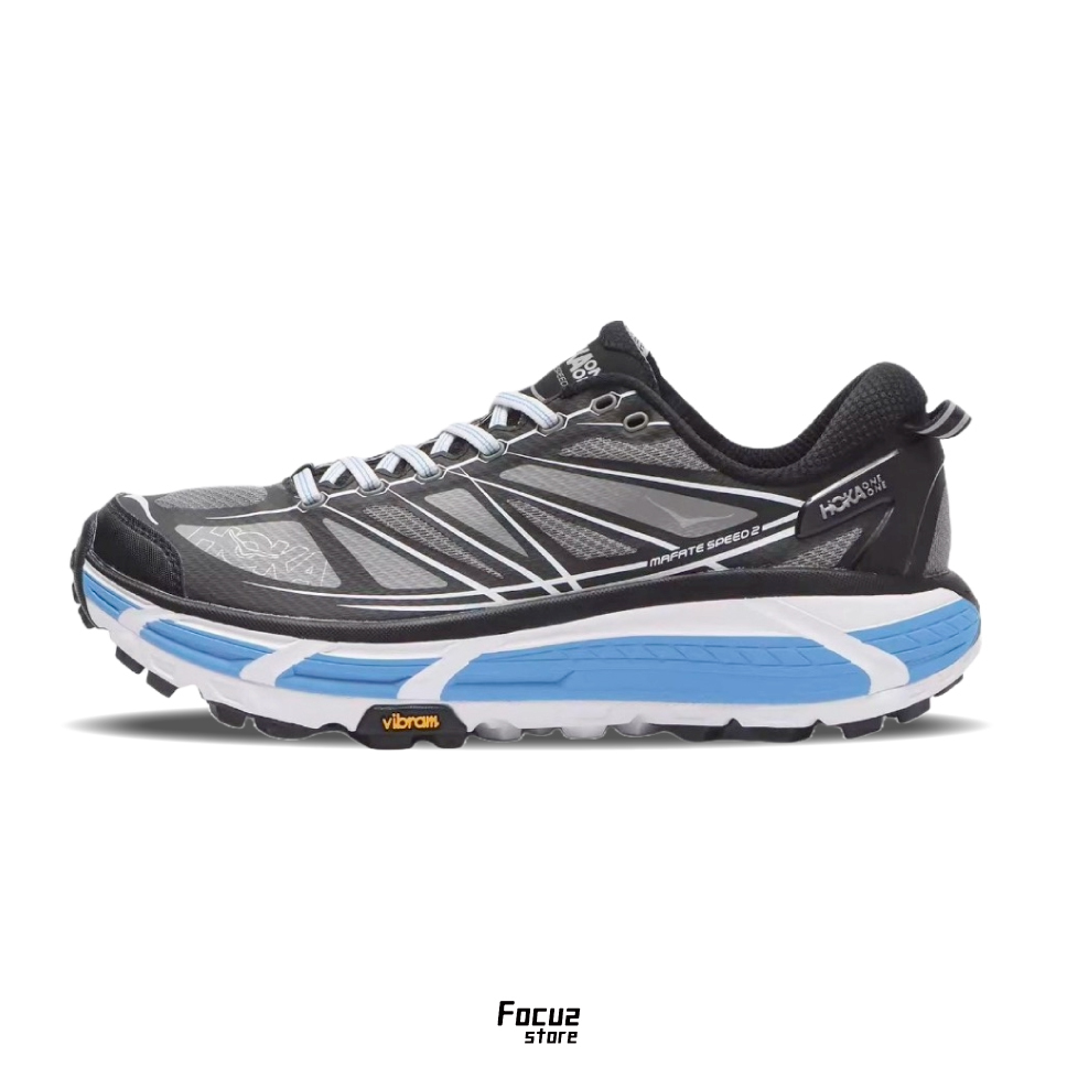 【Focus Store】預購 HOKA ONE ONE Mafate Speed 2 “Black White” 黑白藍 1126851-BWHT