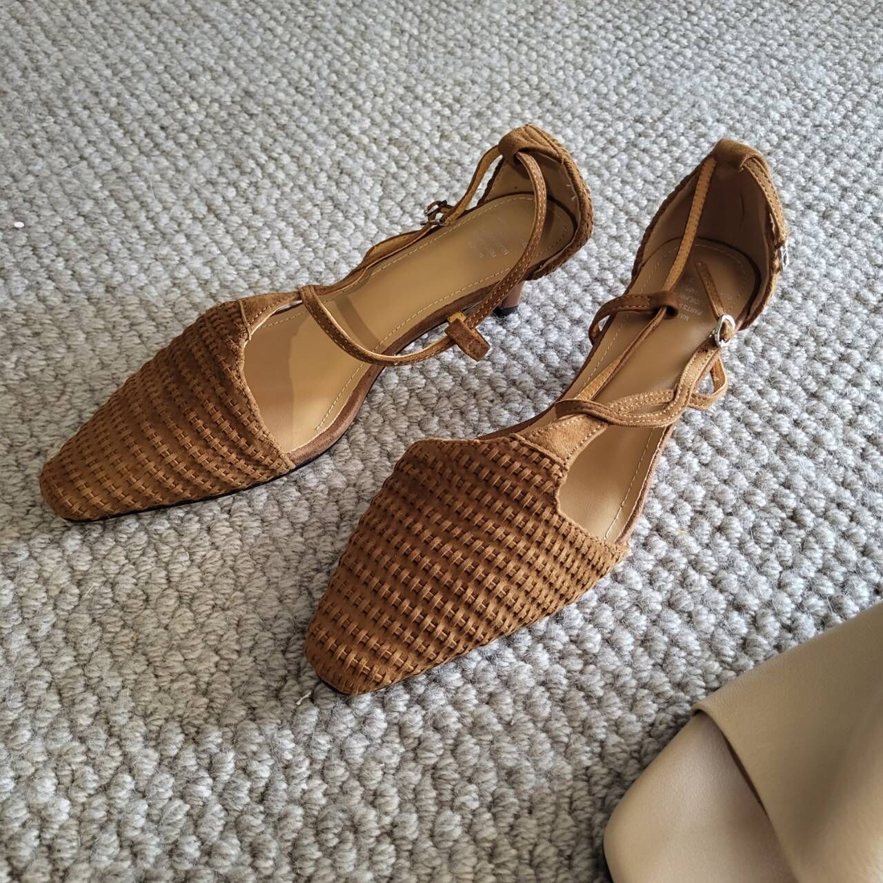 ｜手工製作｜尖頭編織涼鞋