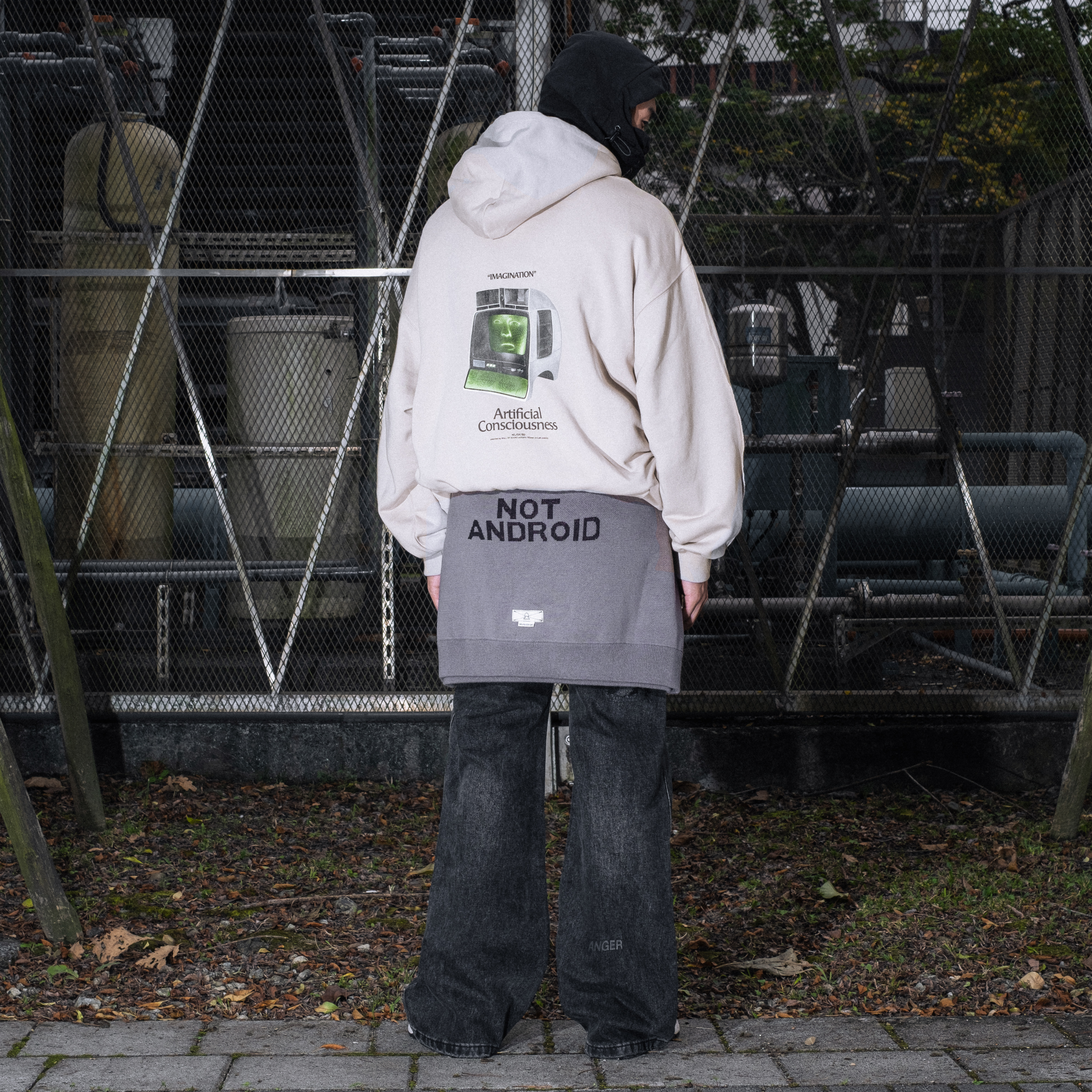 Wall of Sound - 4:14/”TECHNOPOLIS” A/(A) Hoodie - Beige