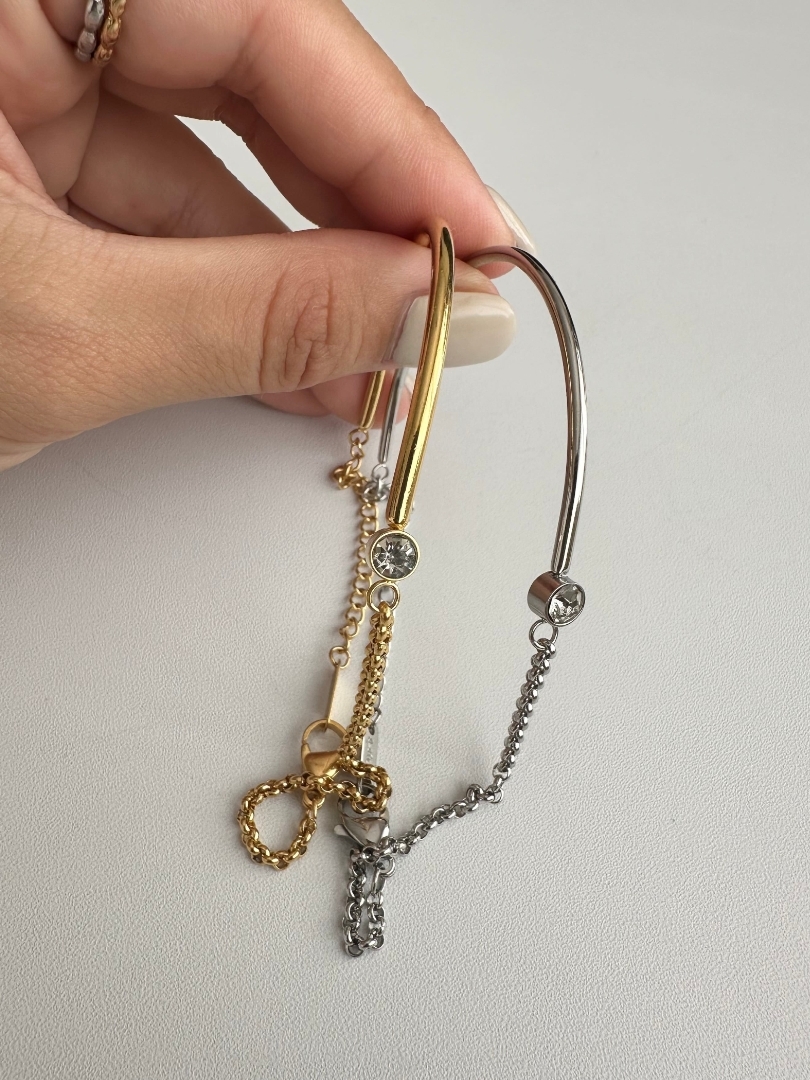 SS asymmetric bracelet