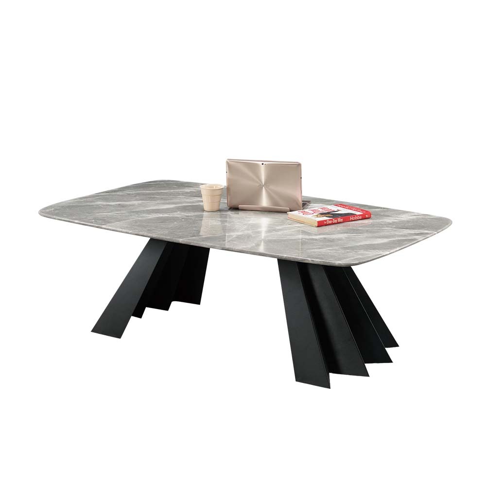 馬拉4.3尺石面設計造型款大茶几