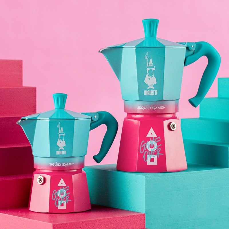 意大利 BIALETTI x NETFLIX  - 魷魚遊戲 6杯裝鋁質摩卡咖啡壺 -0005393