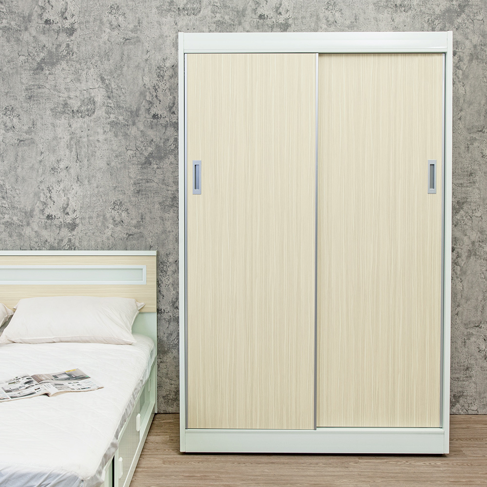 南亞塑鋼-4.2尺拉門/推門塑鋼衣櫃