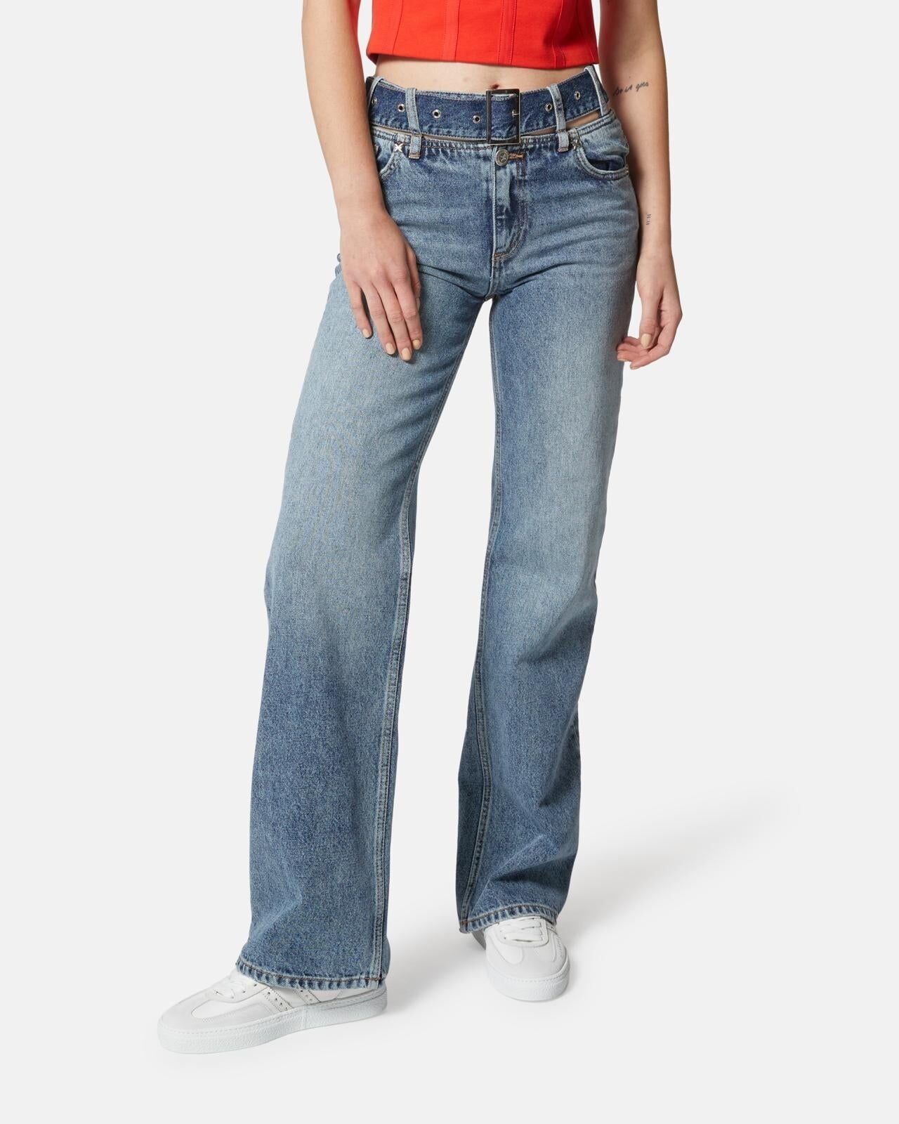 【RICHMOND X】修身直筒單寧長褲