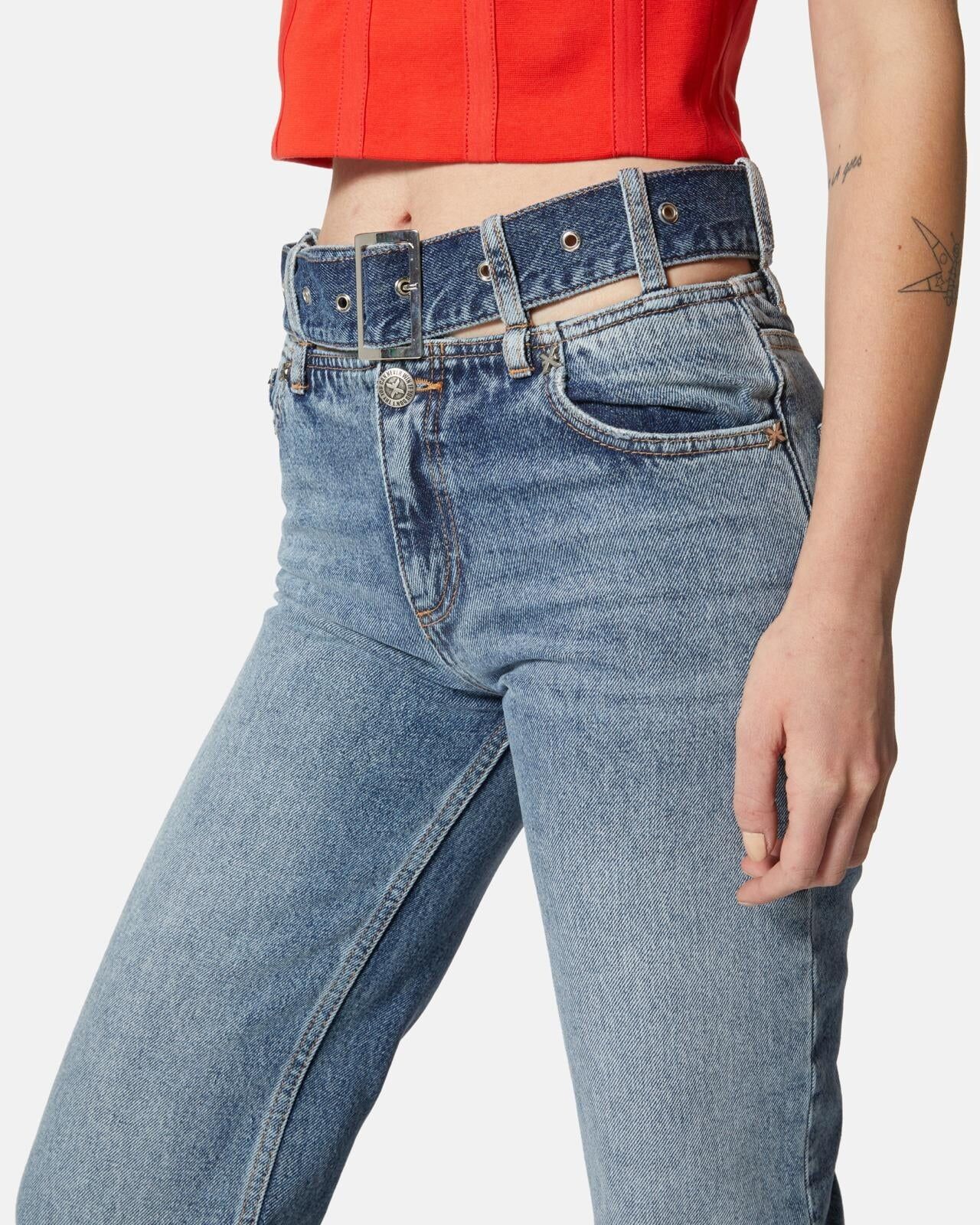 【RICHMOND X】修身直筒單寧長褲