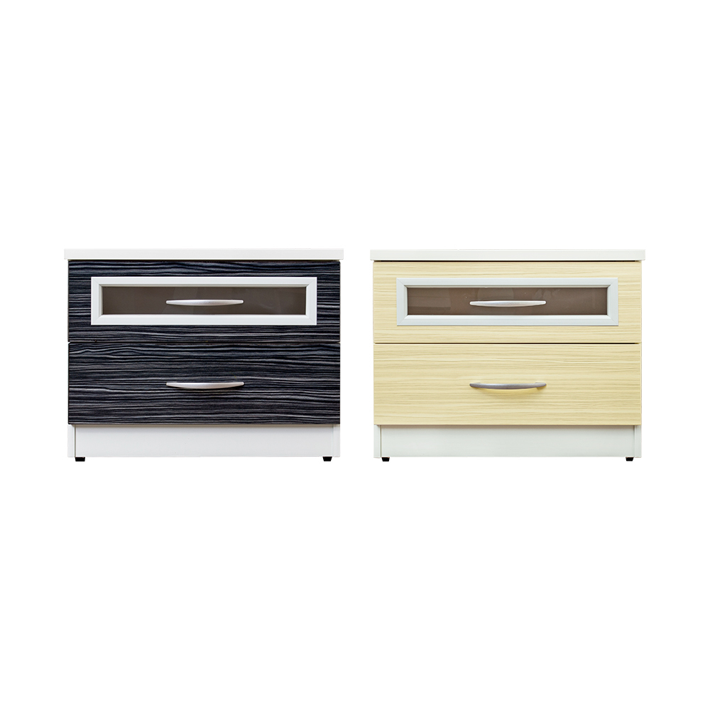 南亞塑鋼-2尺二抽塑鋼床頭櫃/抽屜收納櫃/置物櫃