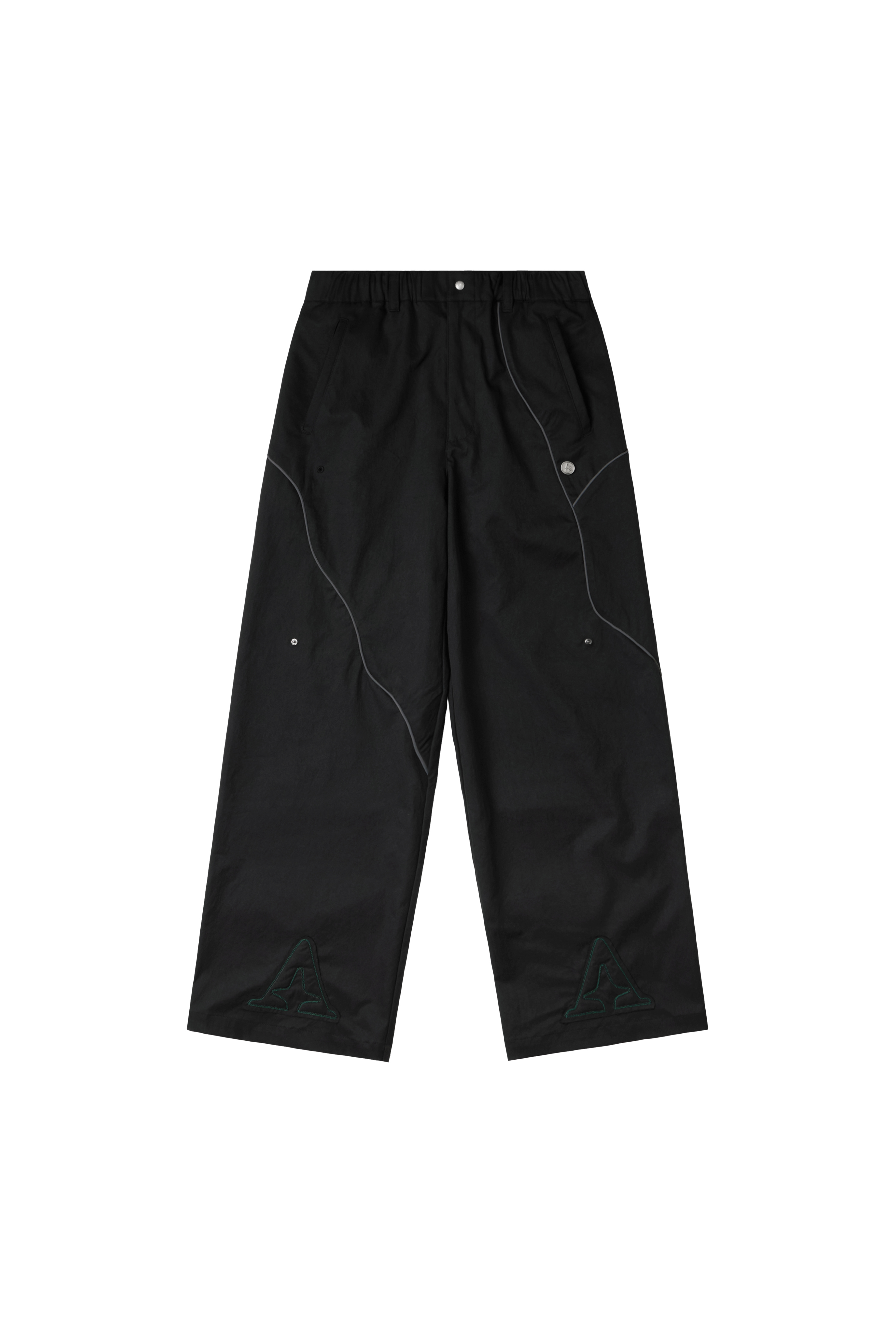 MOD-FORM PIPING TROUSERS - BLACK