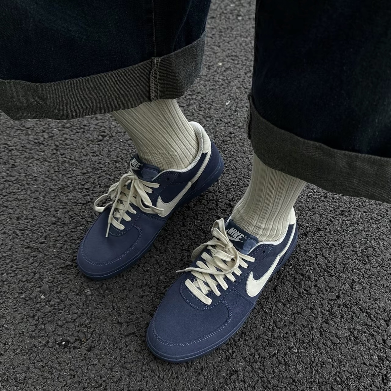 NIKE FIELD GENERAL 麂皮藍 午夜藍 低筒 薄底 男鞋 耐吉 IF0666-400