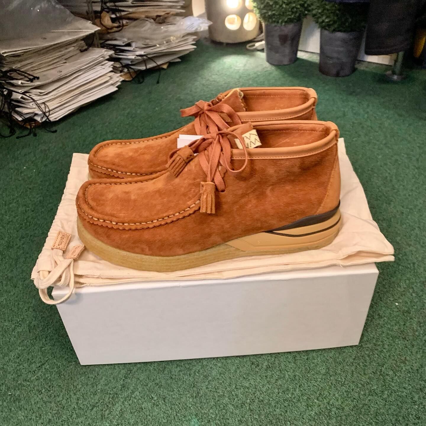 LAST SALE: VISVIM BEUYS TREKKER-FOLK *UK COWHIDE - LT.BROWN SIZE 11 IN STOCK NOW (現貨發售中)