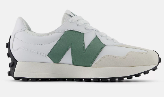 New Balance 327/  Unisex Retro Running Sneakers – White / Green – JUN25