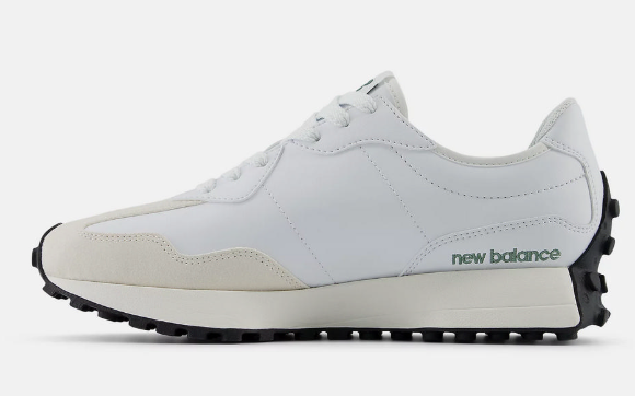 New Balance 327/  Unisex Retro Running Sneakers – White / Green – JUN25