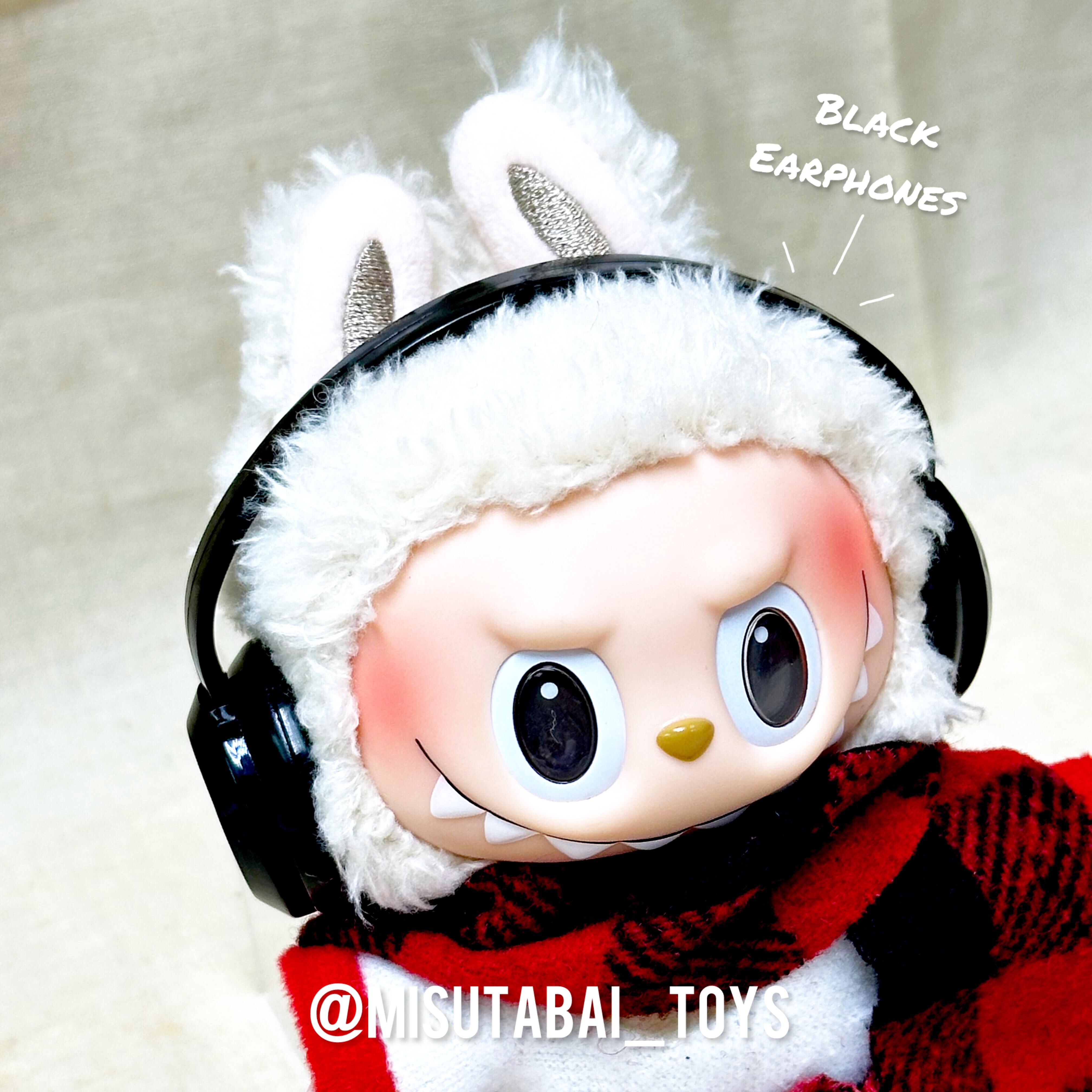 Doll Outfit Accessories AS20 - Black Earphone
