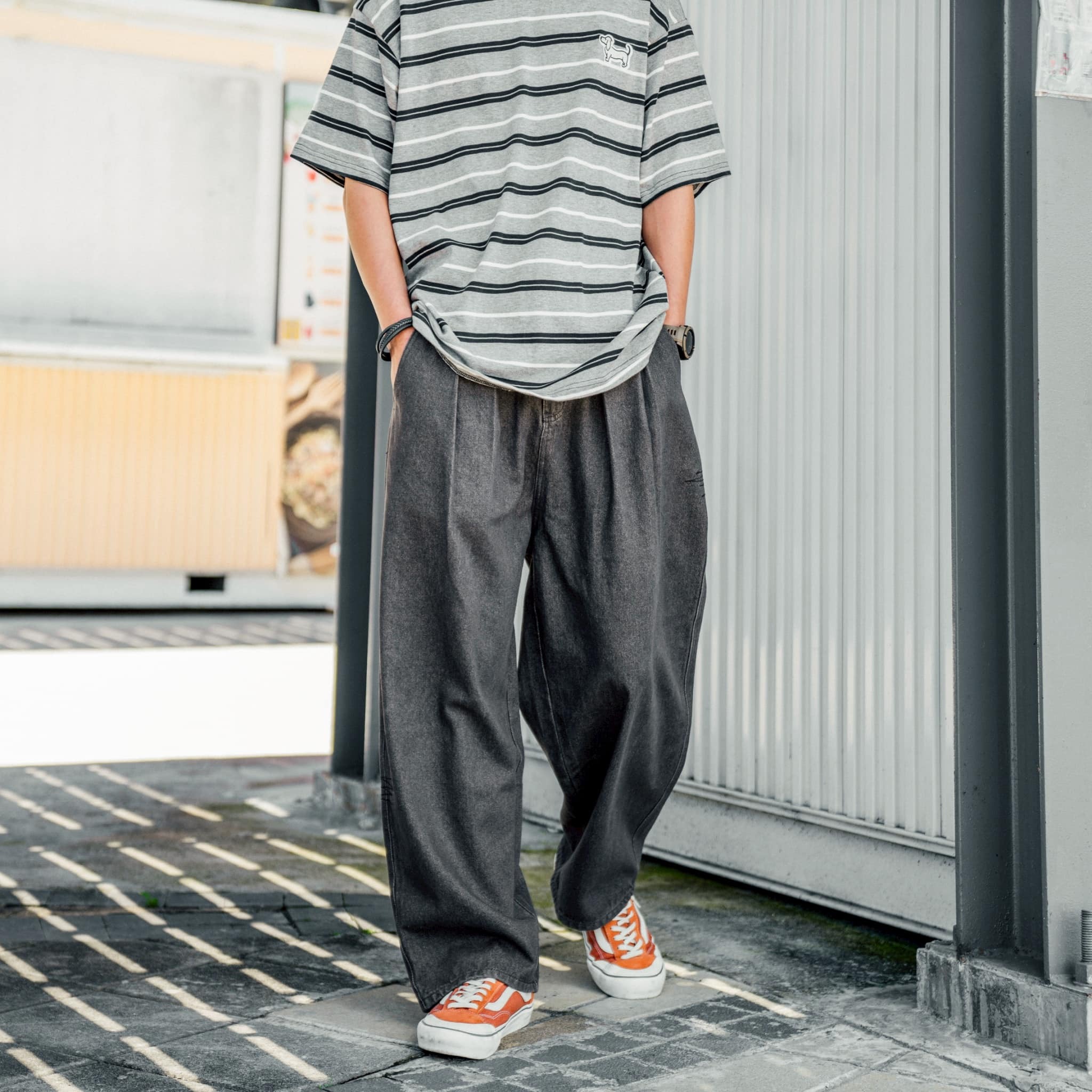 Doupicks 寬鬆燈籠牛仔長褲 日系選品sb809