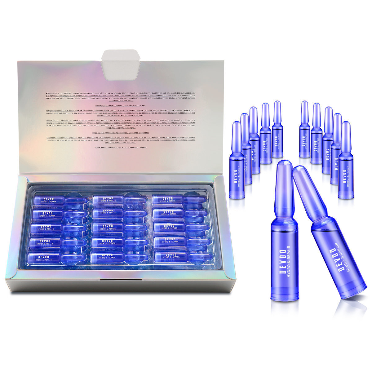 DEVDO 【深層保濕&修復】30支透明質酸B5長效保濕冷凍注射精華(1毫升*30支)【原裝正品行貨】